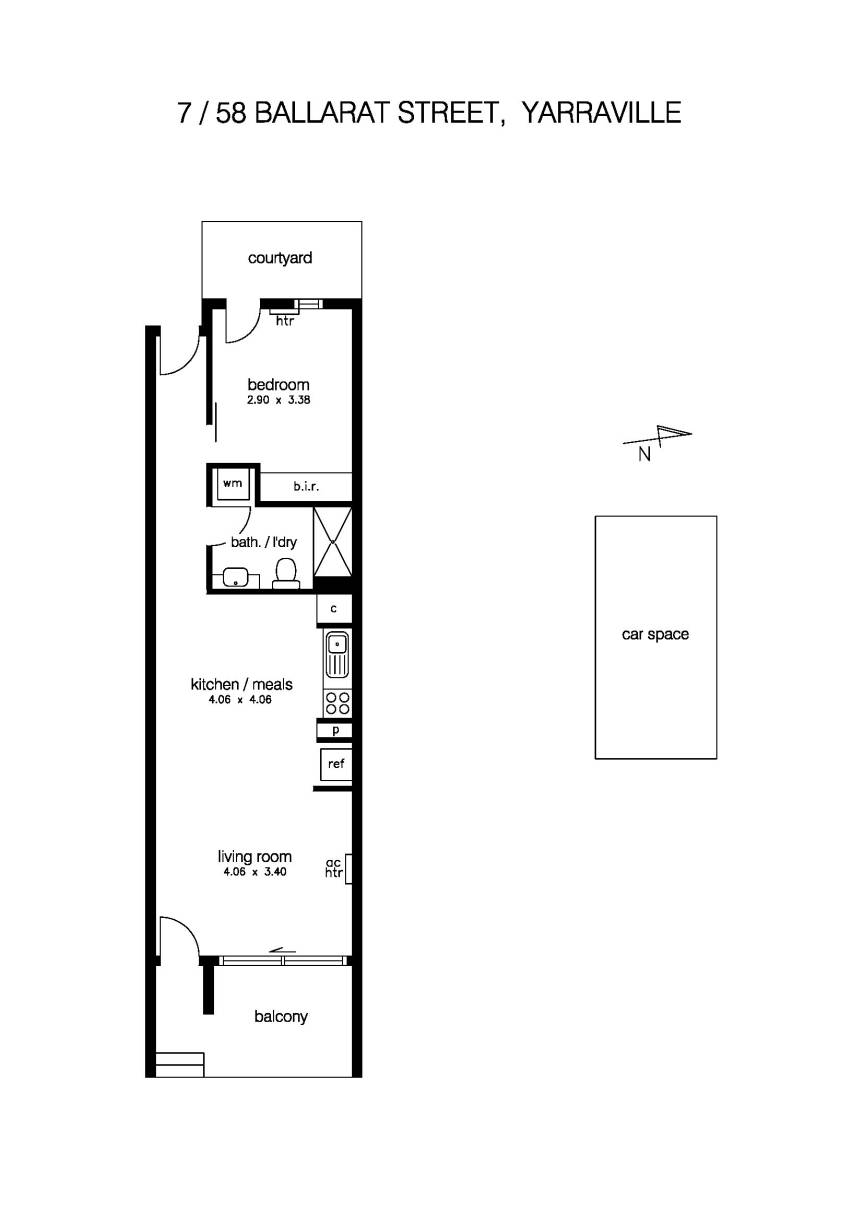 7/58 Ballarat Street, YARRAVILLE VIC 3013 - Floorplan