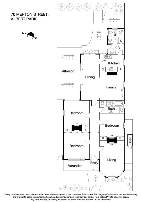 76 Merton Street, ALBERT PARK VIC 3206 - Floorplan