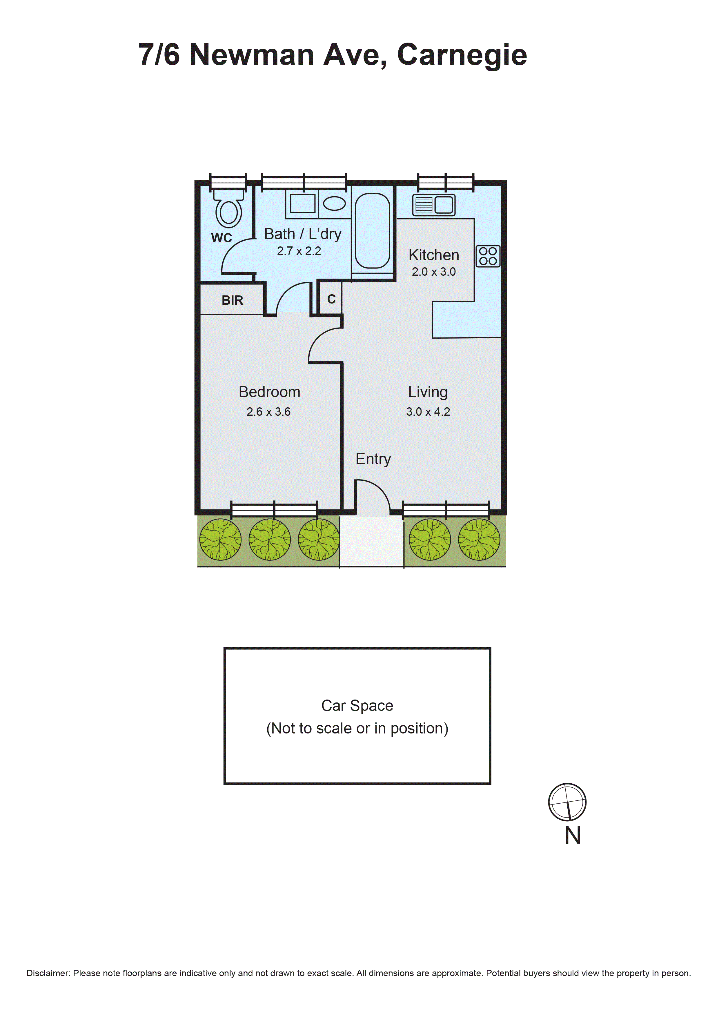 7/6 Newman Avenue, Carnegie VIC 3163 - Floorplan