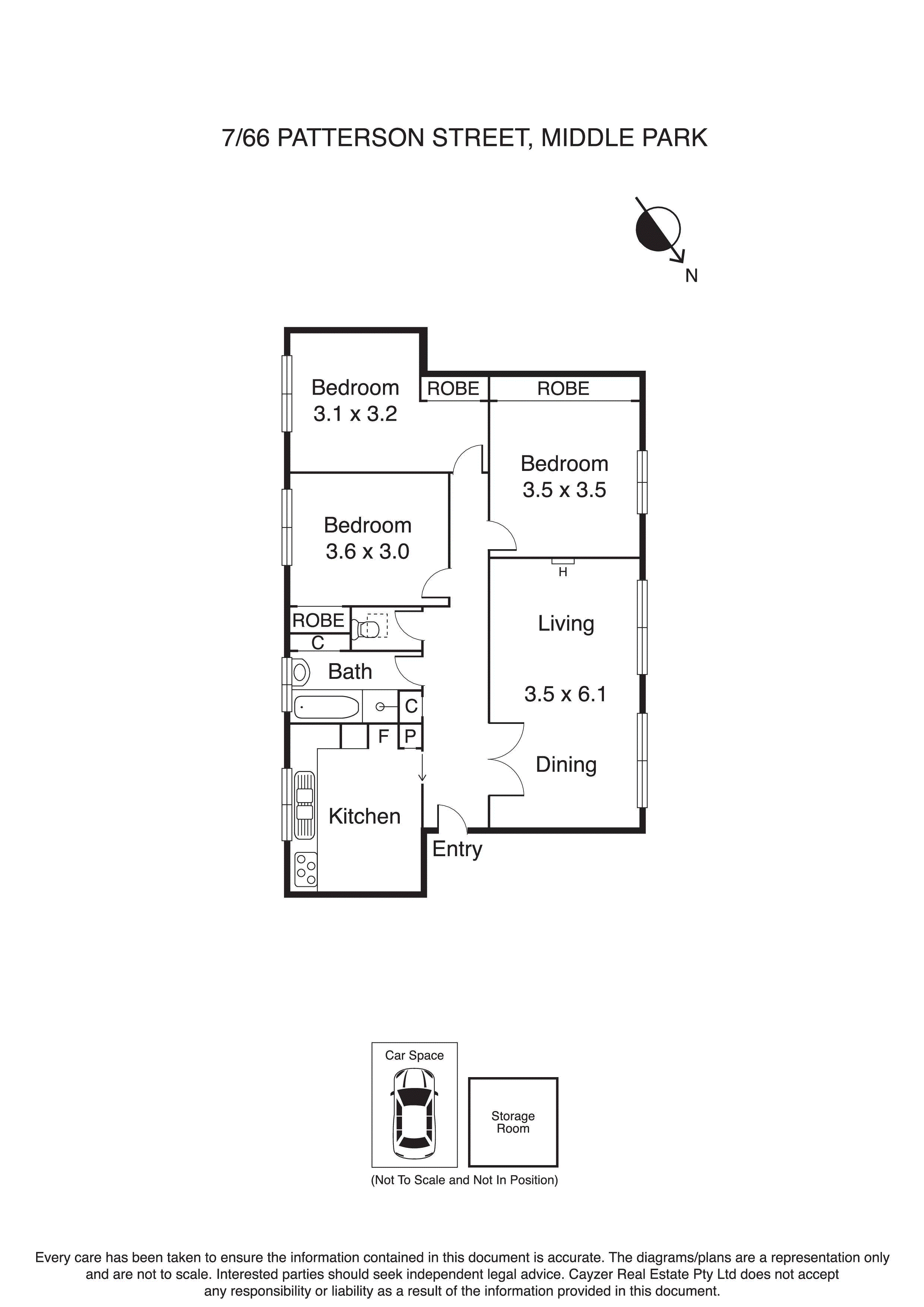 7/66 Patterson Street, MIDDLE PARK VIC 3206 - Floorplan