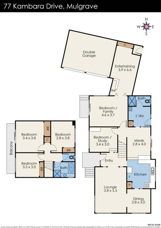 77 Kambara Drive, Mulgrave VIC 3170 - Floorplan
