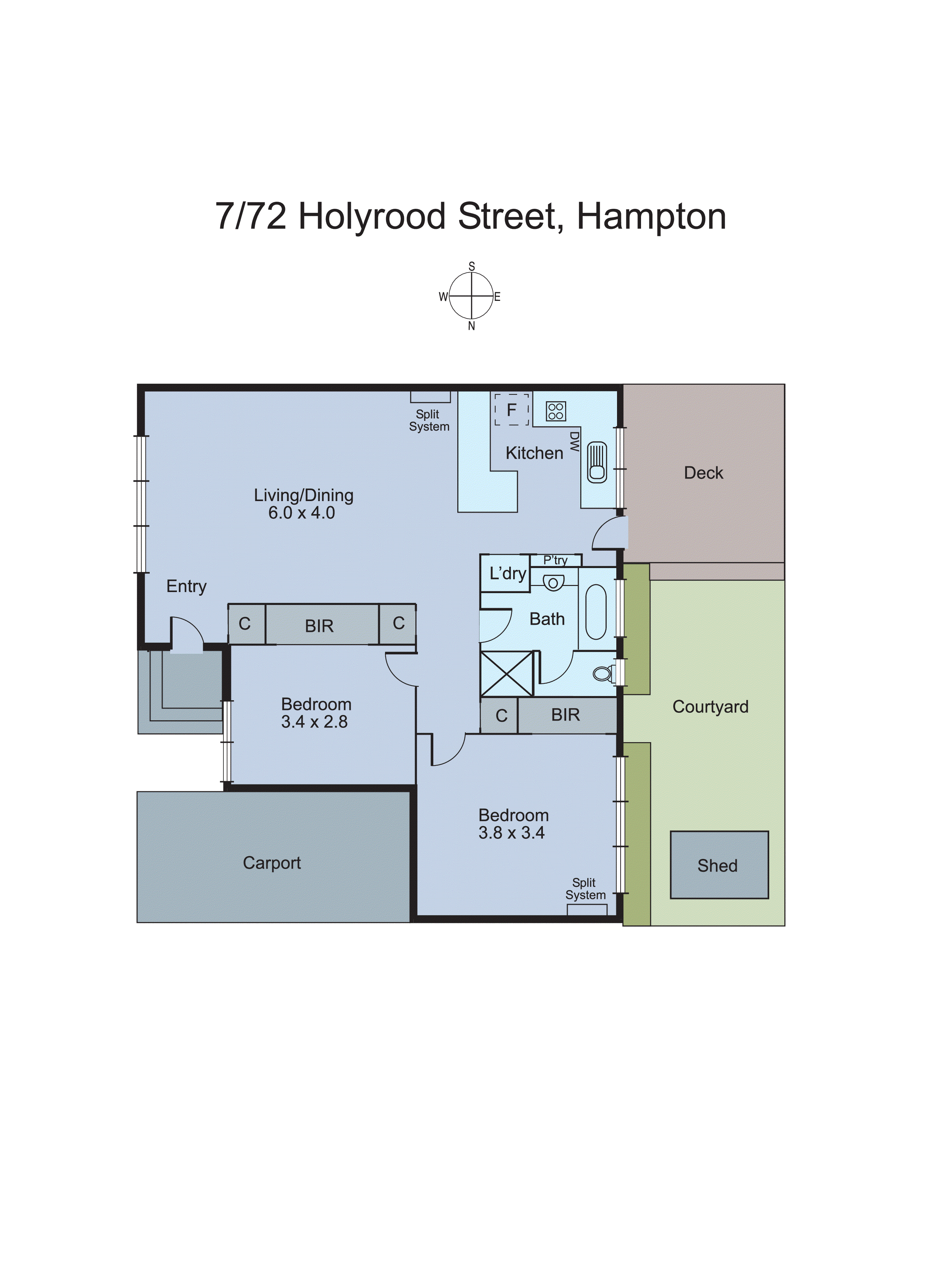 7/72 Holyrood Street, Hampton VIC 3188 - Floorplan