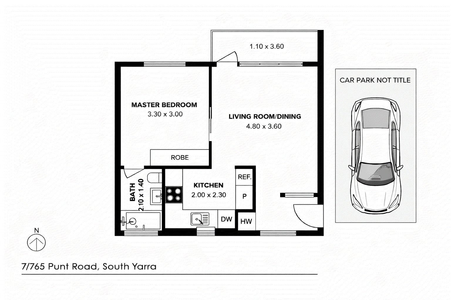 7/765 Punt Road, South Yarra VIC 3141 - Floorplan