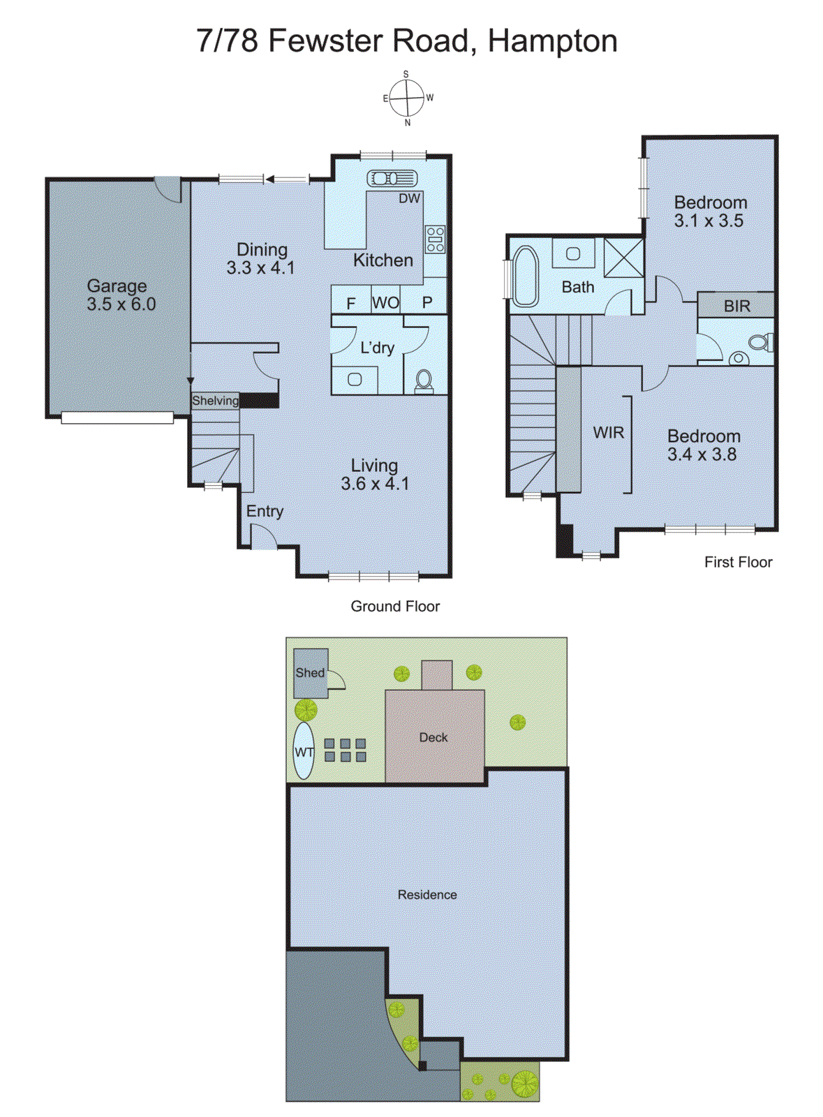 7/78 Fewster Road, Hampton VIC 3188 - Floorplan