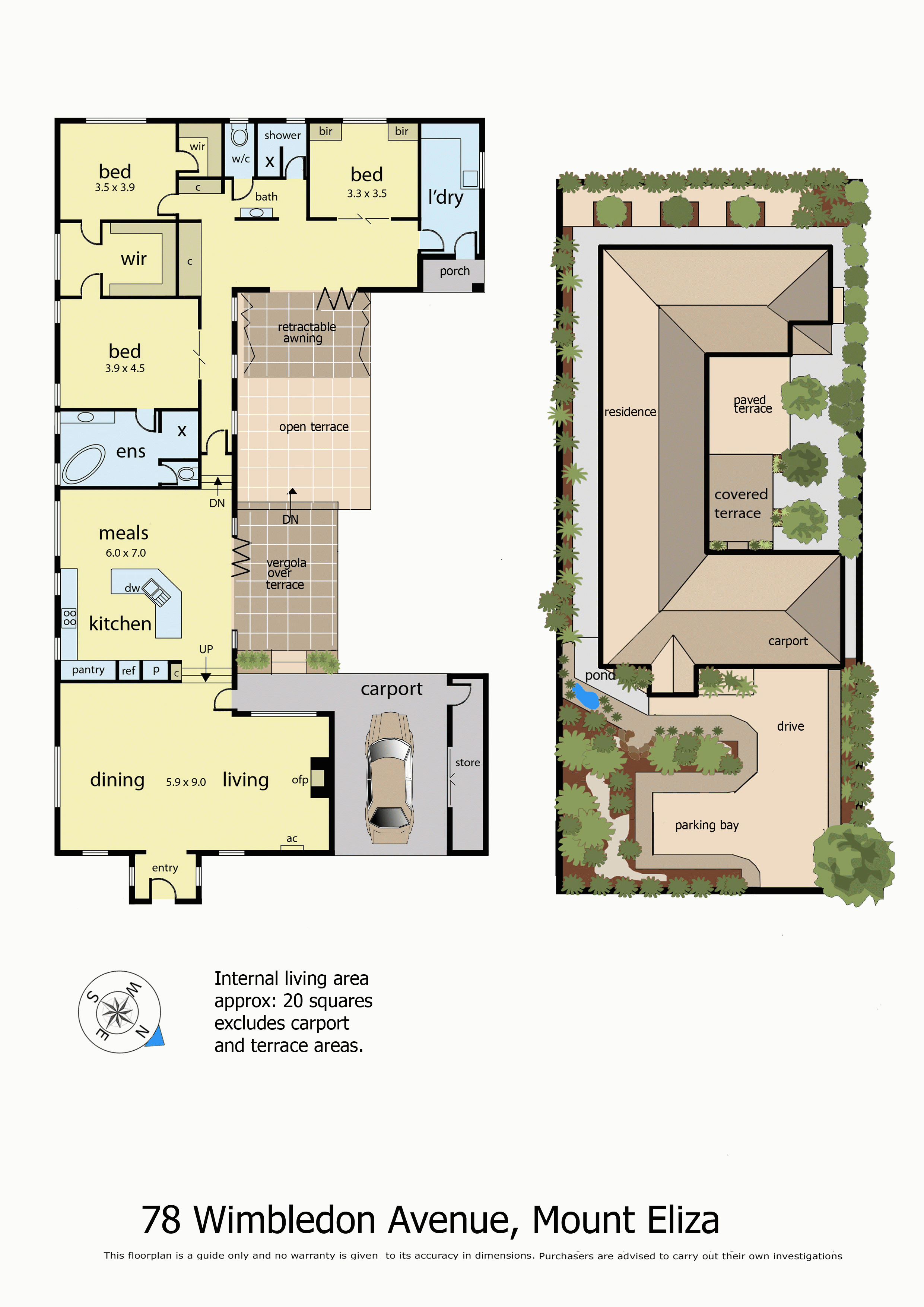 78 Wimbledon Avenue, MOUNT ELIZA VIC 3930 - Floorplan