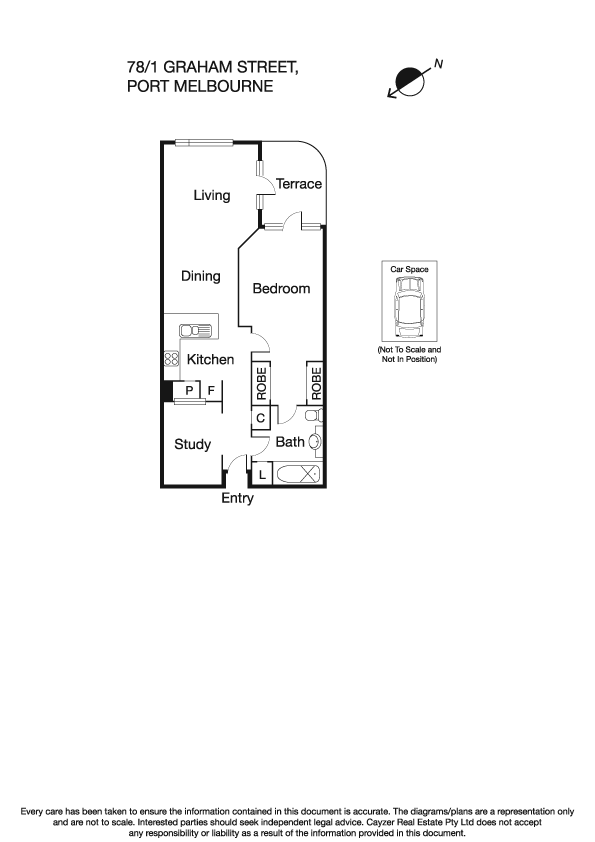 78/1 Graham Street, PORT MELBOURNE VIC 3207 - Floorplan