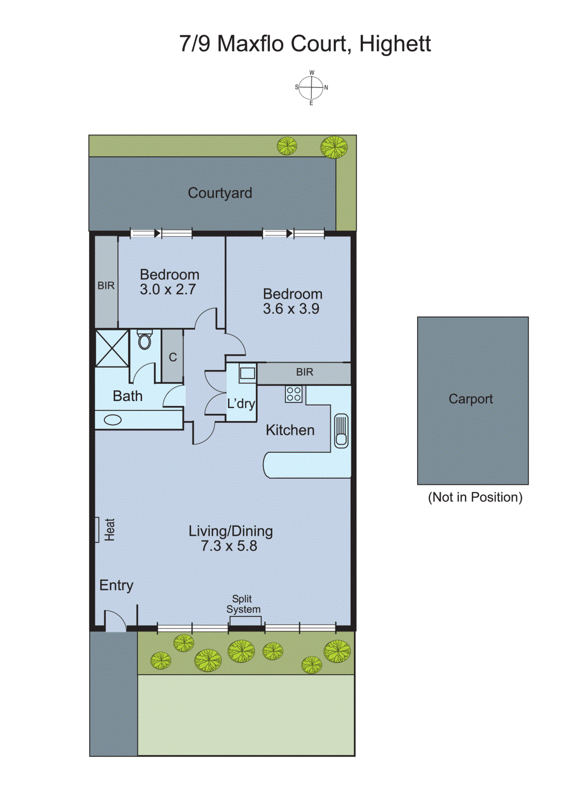 7/9 Maxflo Court, Highett VIC 3190 - Floorplan
