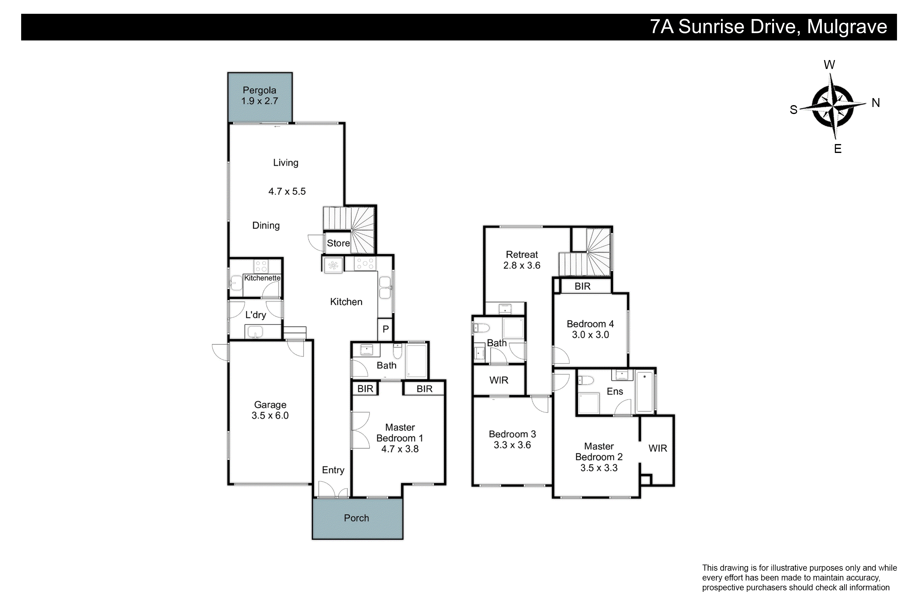 7A Sunrise Drive, Mulgrave VIC 3170 - Floorplan