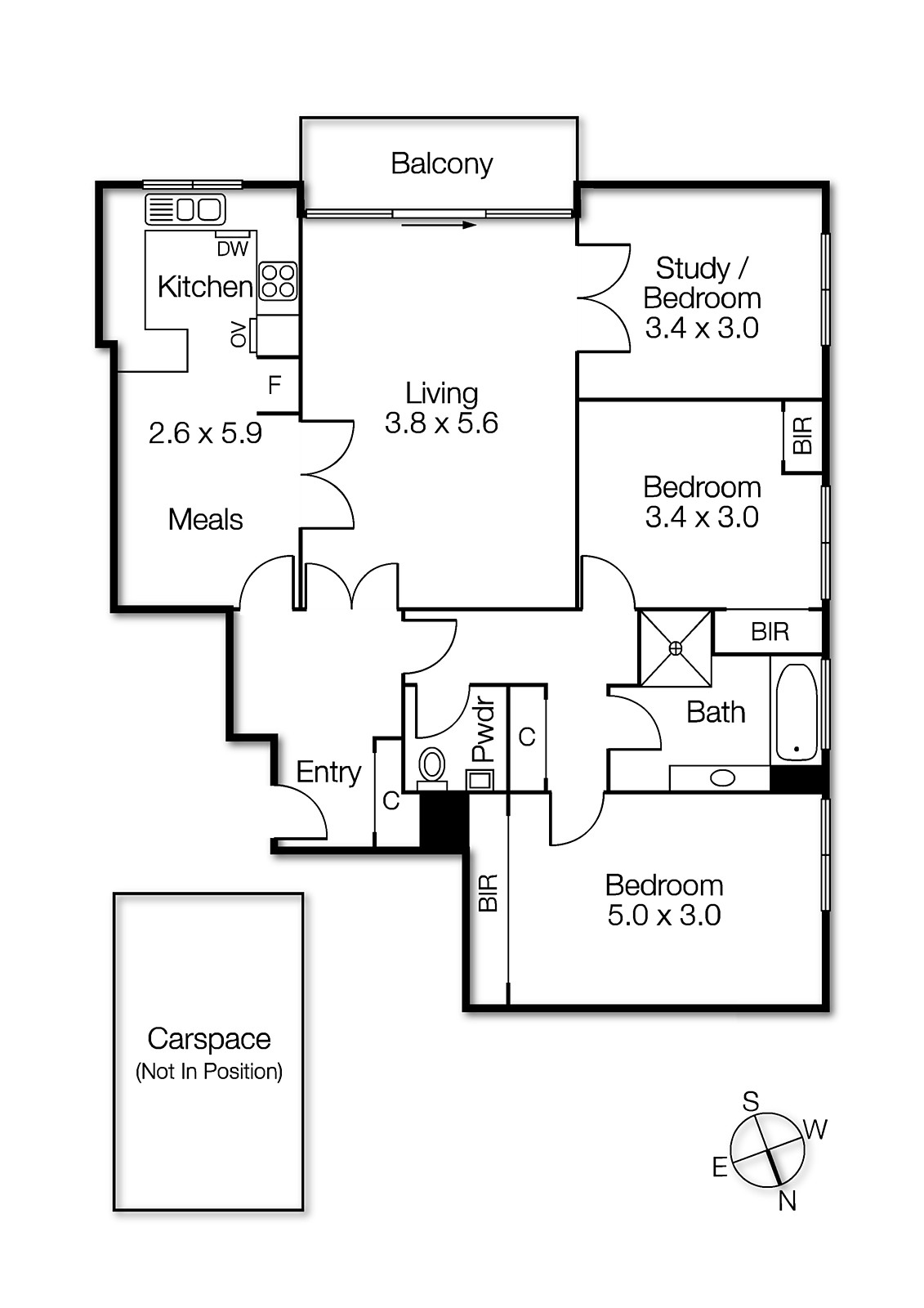 7a/381 Toorak Road, South Yarra VIC 3141 - Floorplan