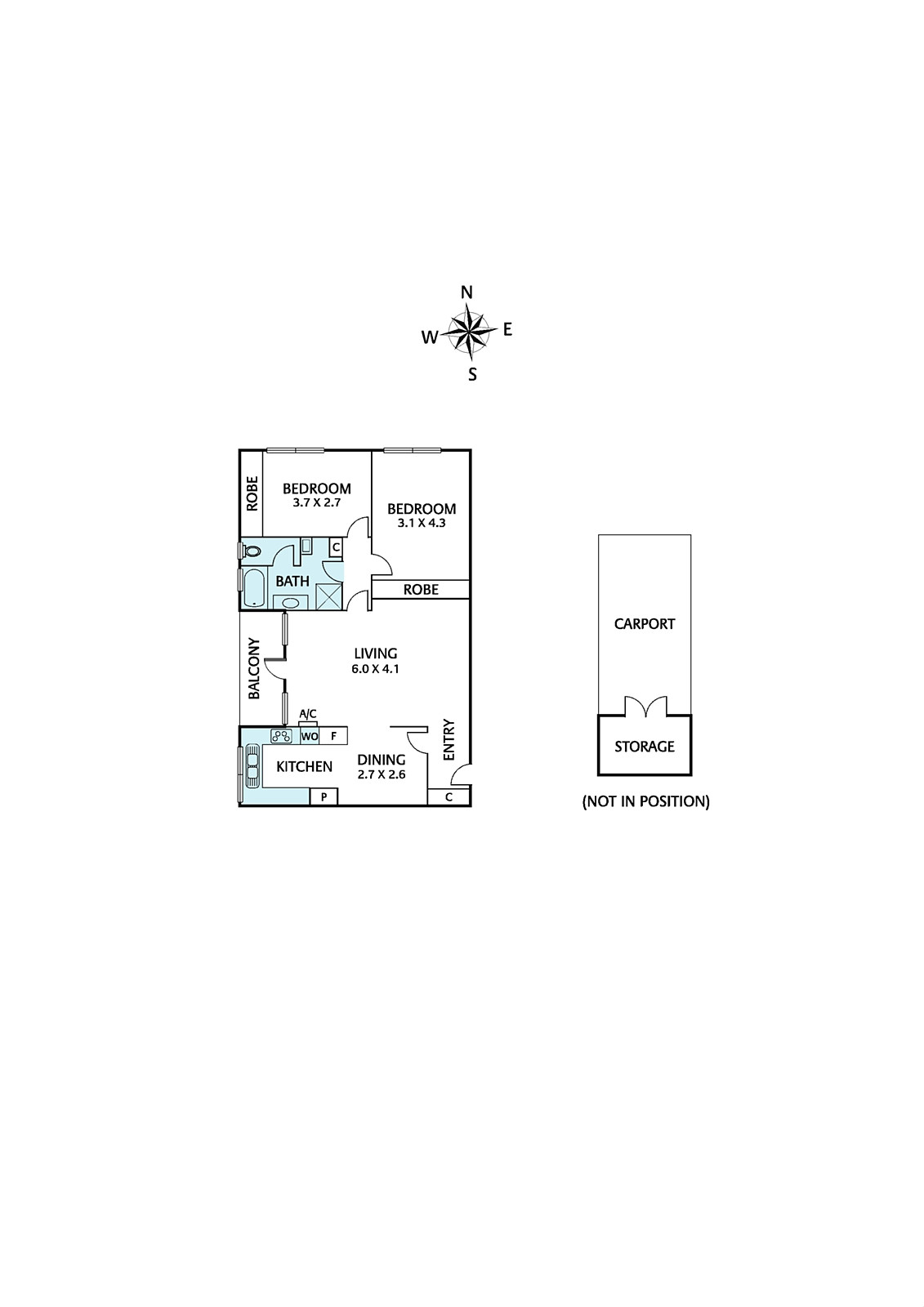 7b/381 Toorak Road, South Yarra
- Floorplan 1