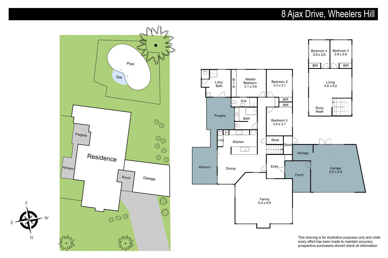 8 Ajax Drive, WHEELERS HILL VIC 3150 - Floorplan