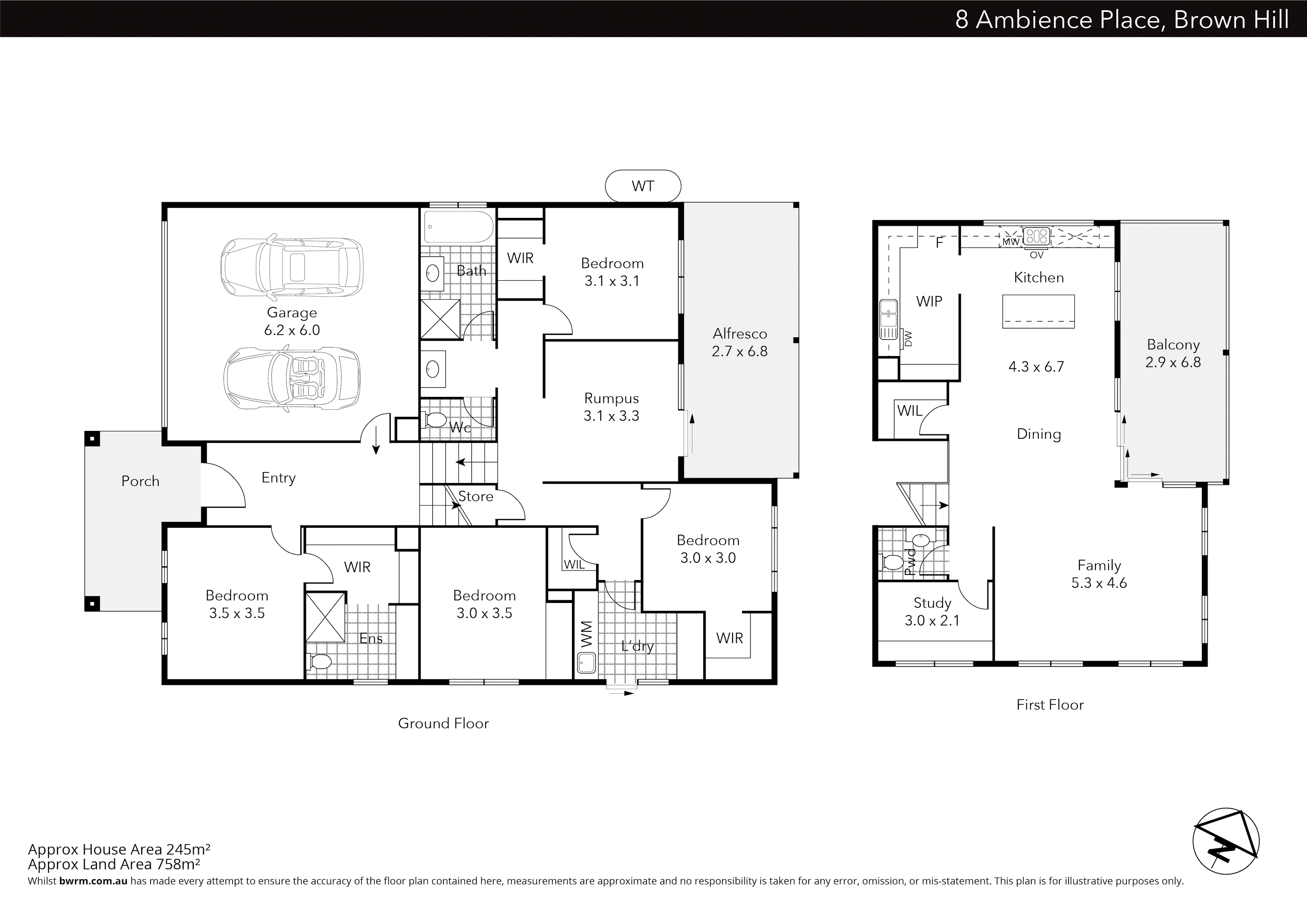 8 Ambience Place, Brown Hill VIC 3350 - Floorplan