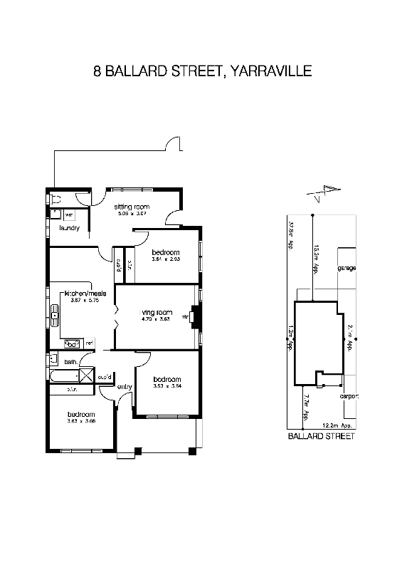 8 Ballard Street, YARRAVILLE VIC 3013 - Floorplan