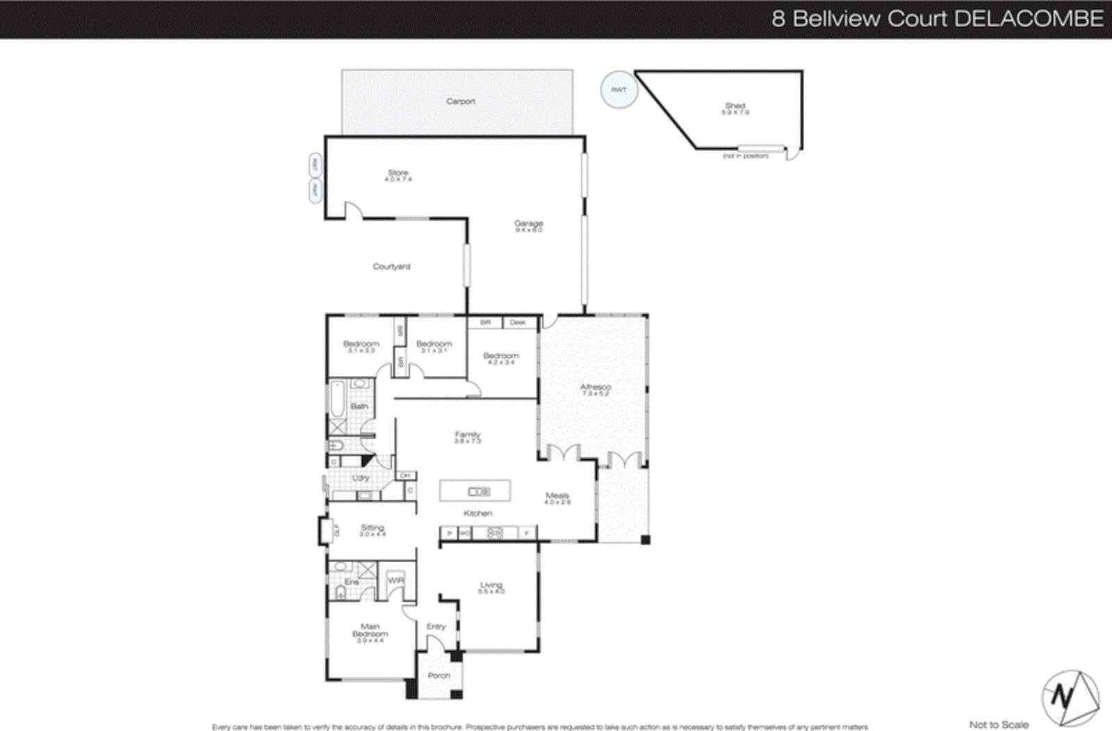 8 Bellview Court, Delacombe VIC 3356 - Floorplan