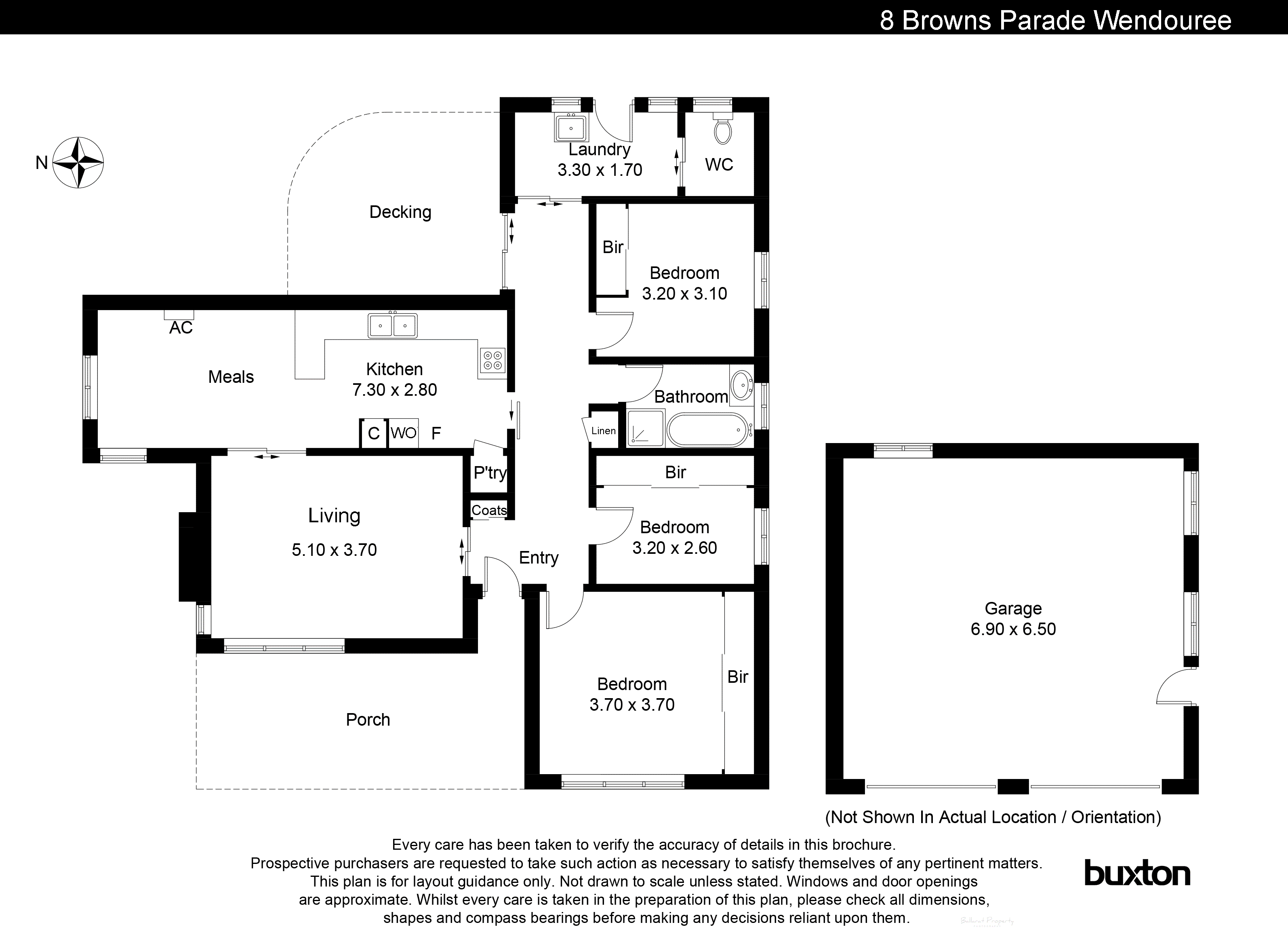 8 Browns Parade, Wendouree VIC 3355 - Floorplan