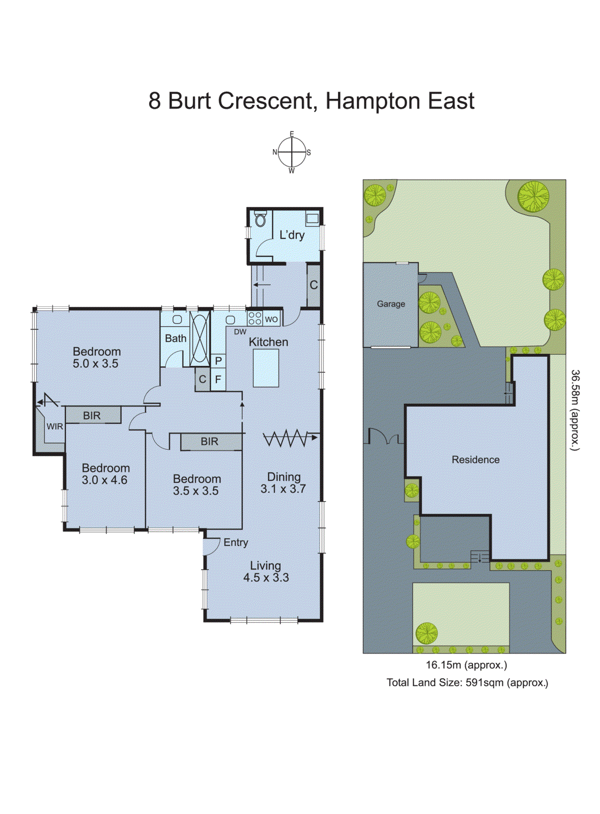 8 Burt Crescent, Hampton East VIC 3188 - Floorplan