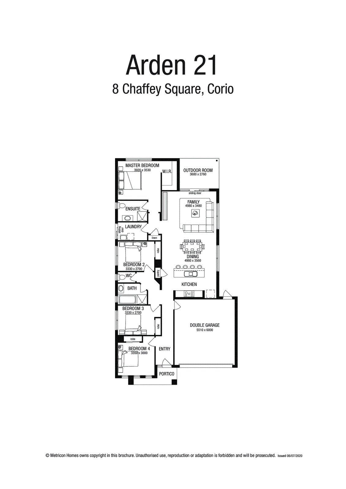 8 Chaffey Square, Corio VIC 3214 - Floorplan