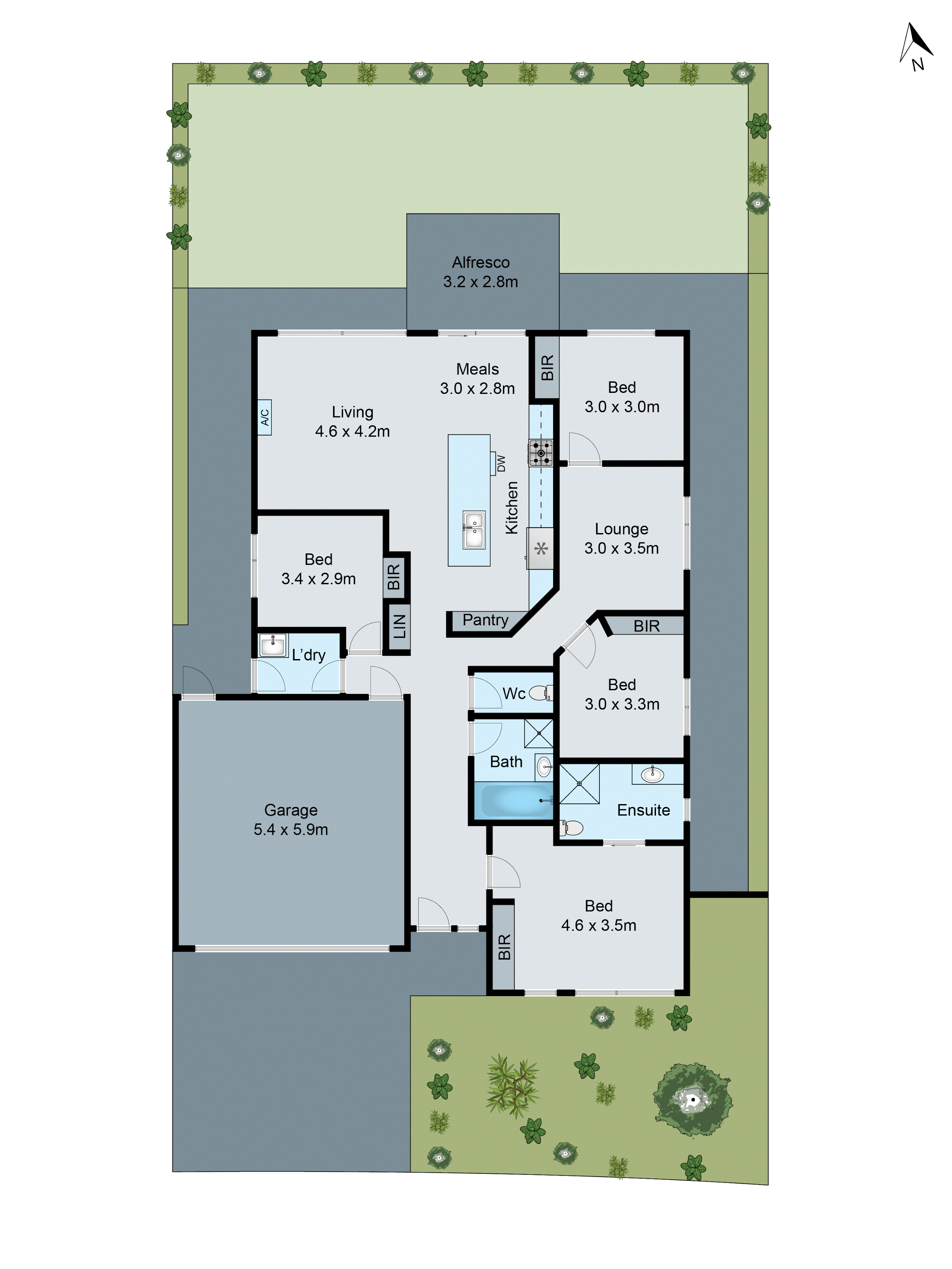 8 Cortona Place, Waurn Ponds VIC 3216 - Floorplan