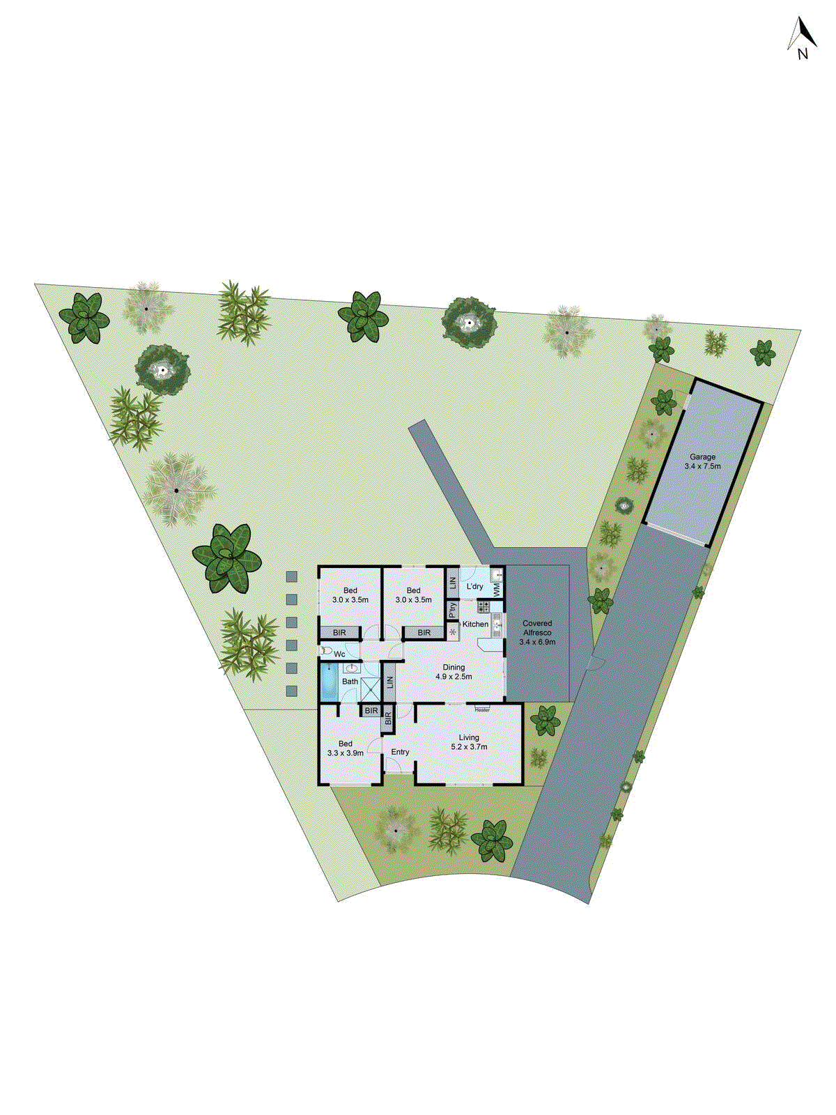8 Crozier Court, St Albans Park VIC 3219 - Floorplan