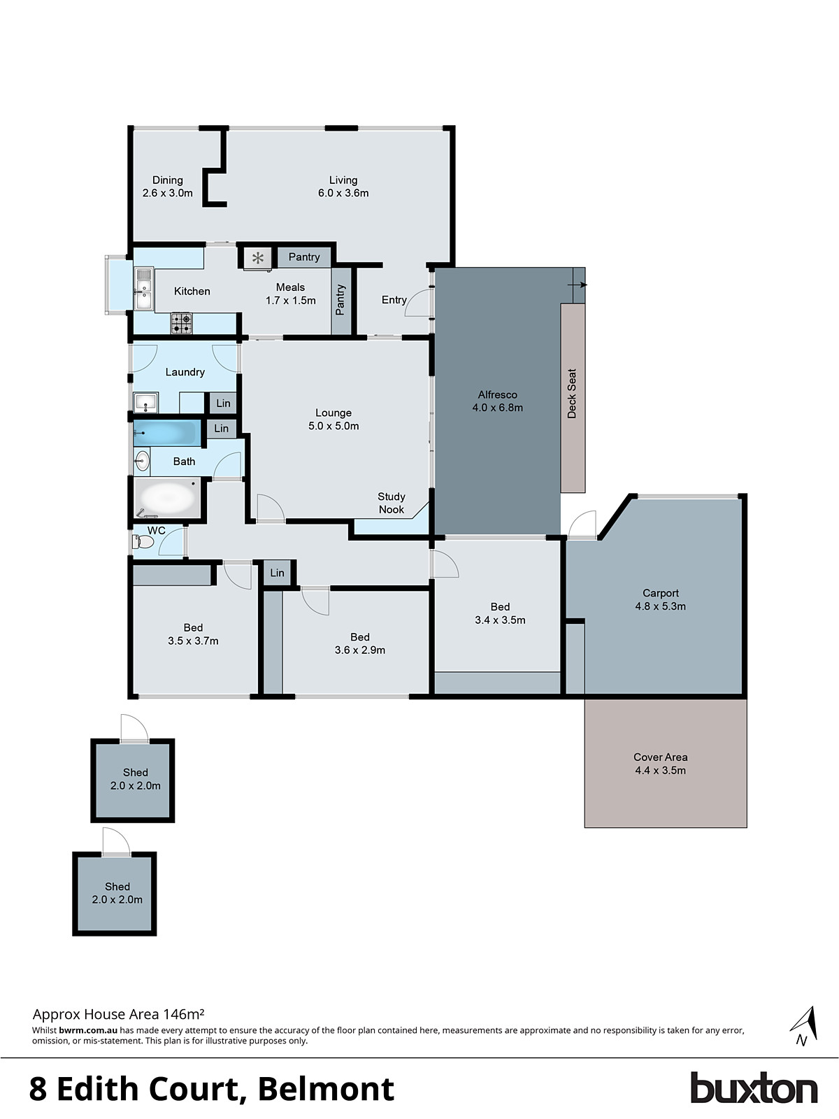 8 Edith Court, Belmont VIC 3216 - Floorplan