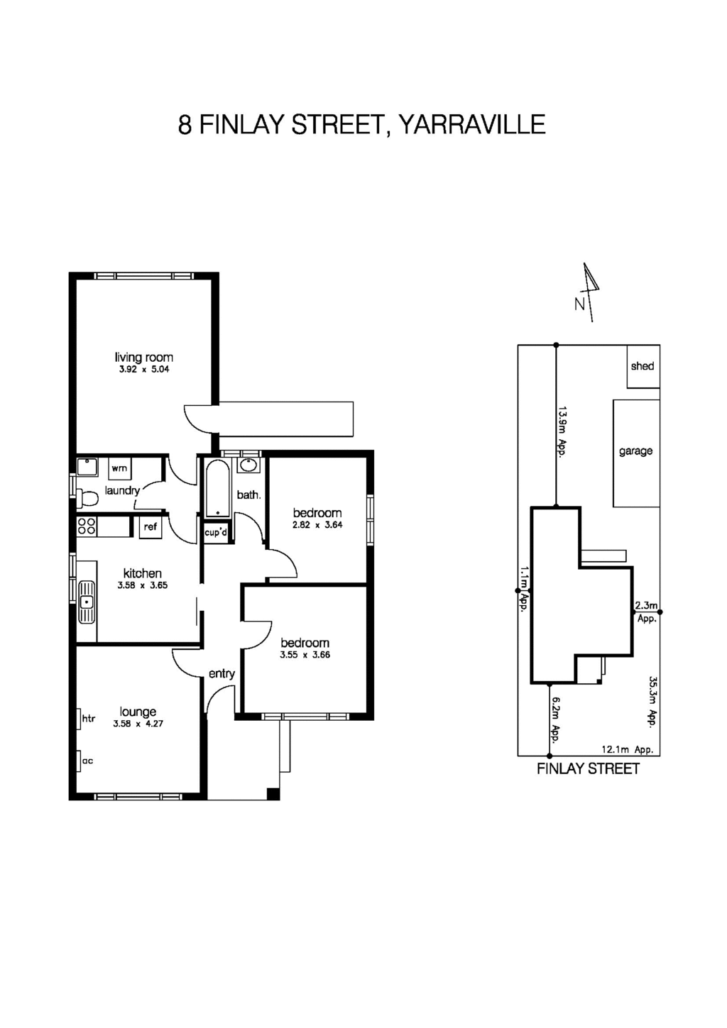 8 Finlay Street, YARRAVILLE VIC 3013 - Floorplan