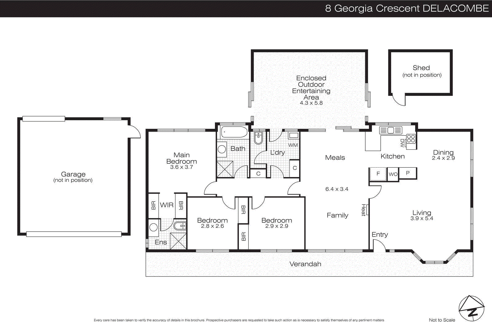 8 Georgia Crescent, Delacombe VIC 3356 - Floorplan