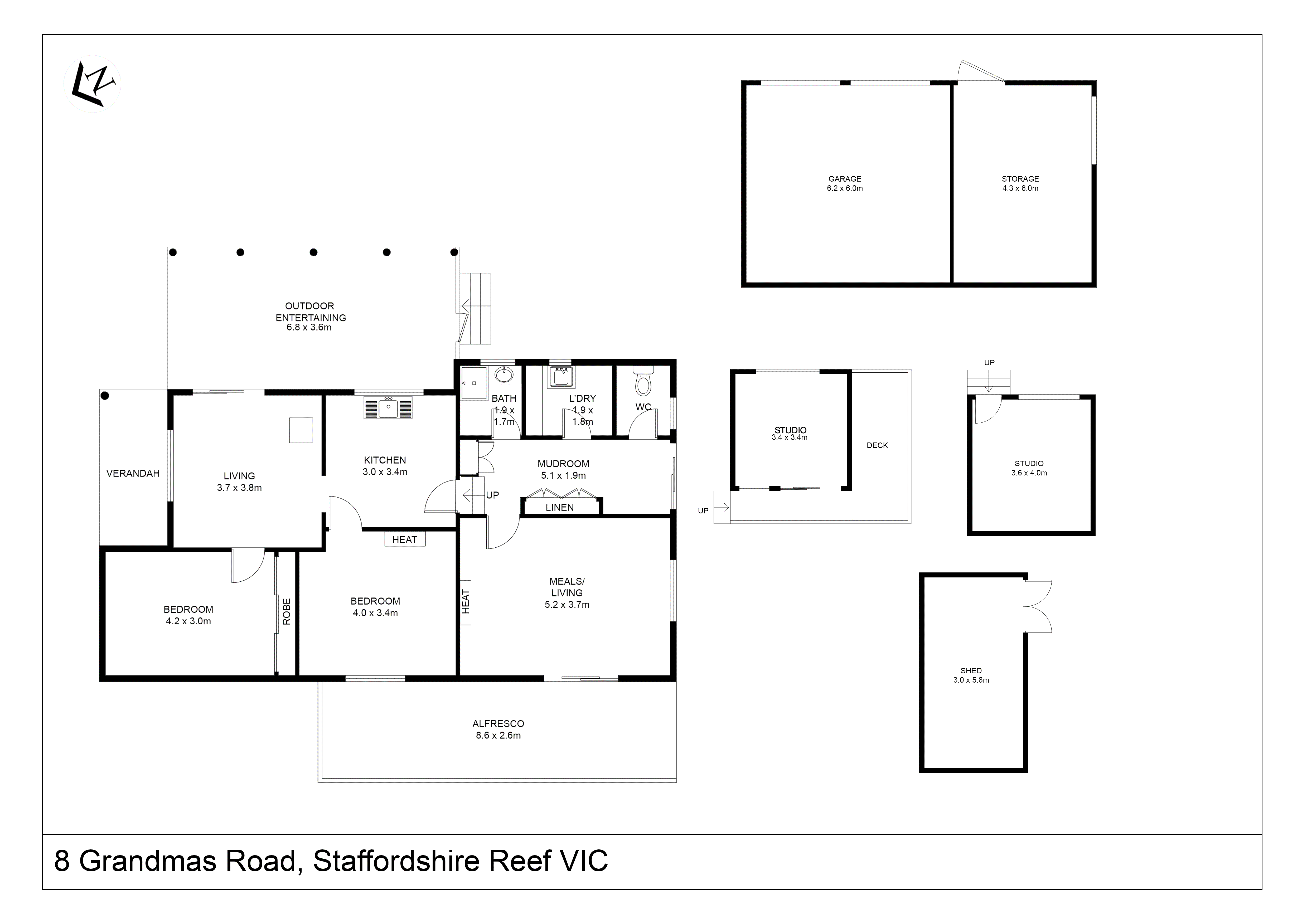 8 Grandmas Road, Staffordshire Reef VIC 3351 - Floorplan