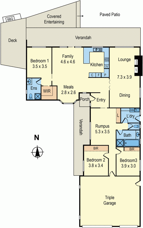 8 Greenview Close, DINGLEY VILLAGE VIC 3172 - Floorplan