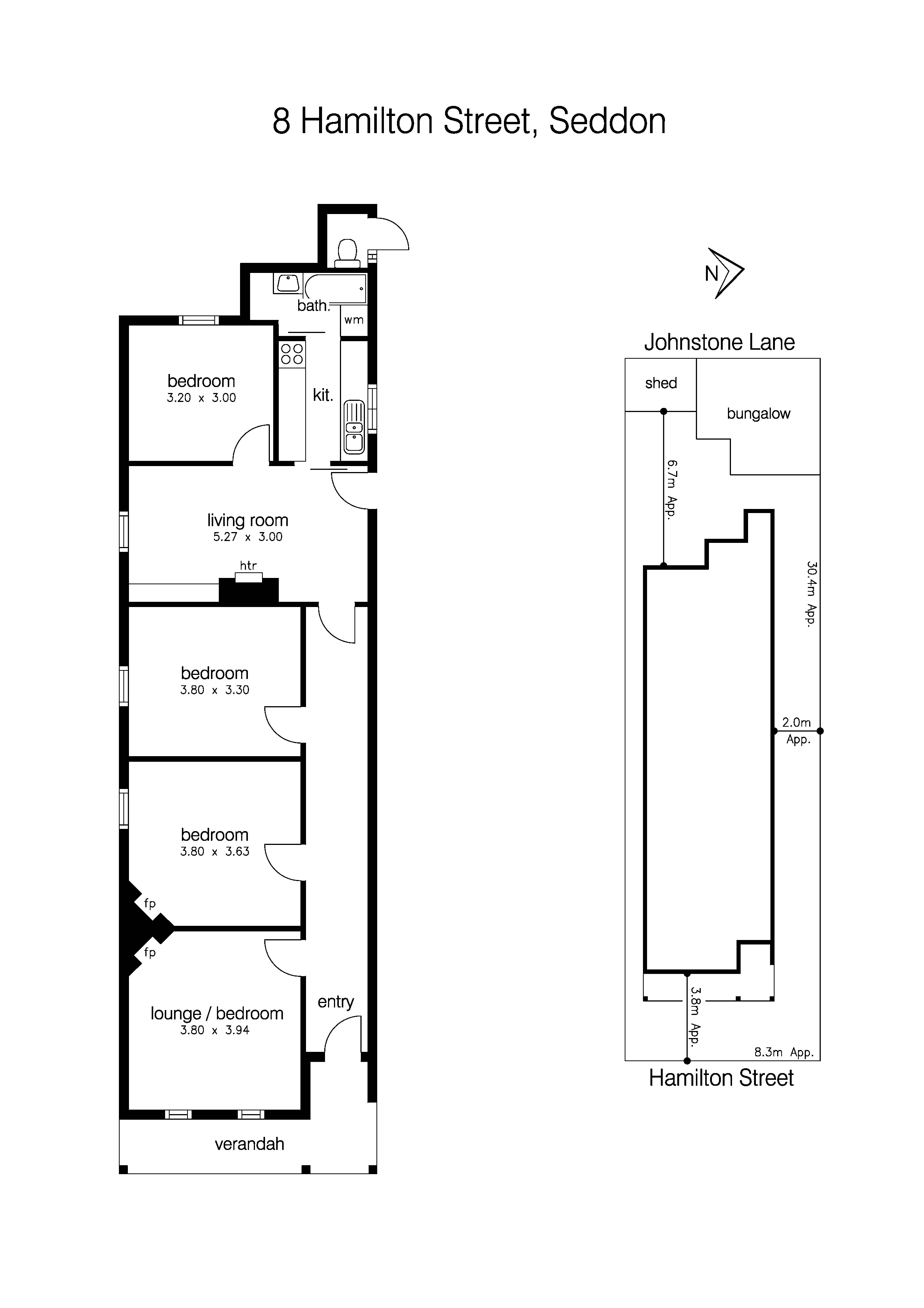 8 Hamilton Street, SEDDON VIC 3011 - Floorplan