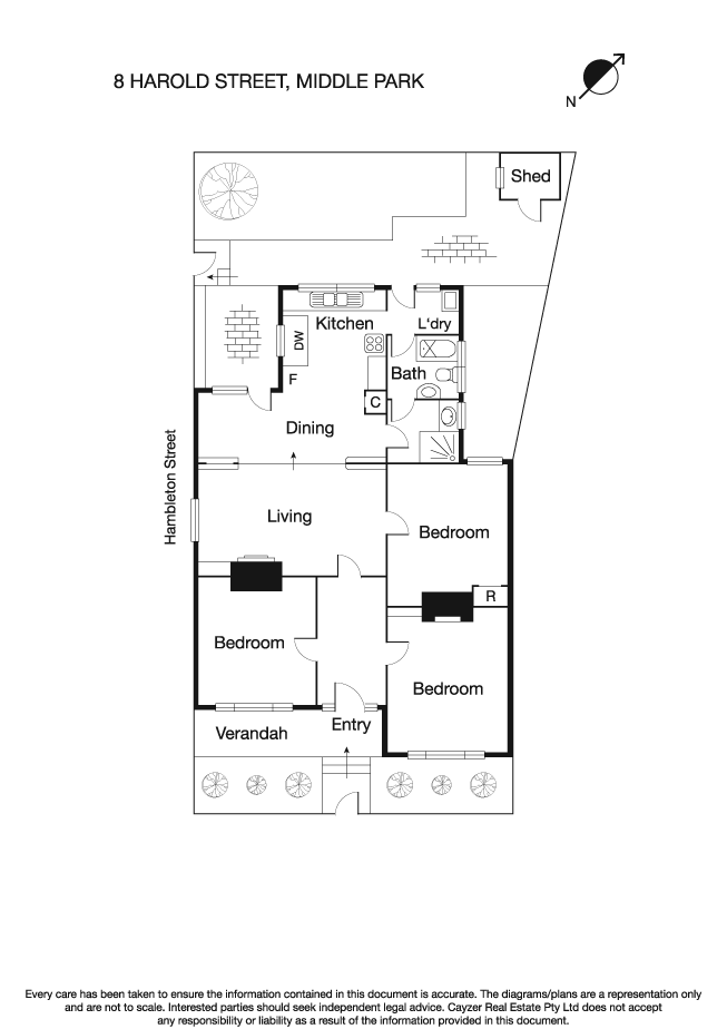 8 Harold Street, MIDDLE PARK VIC 3206 - Floorplan