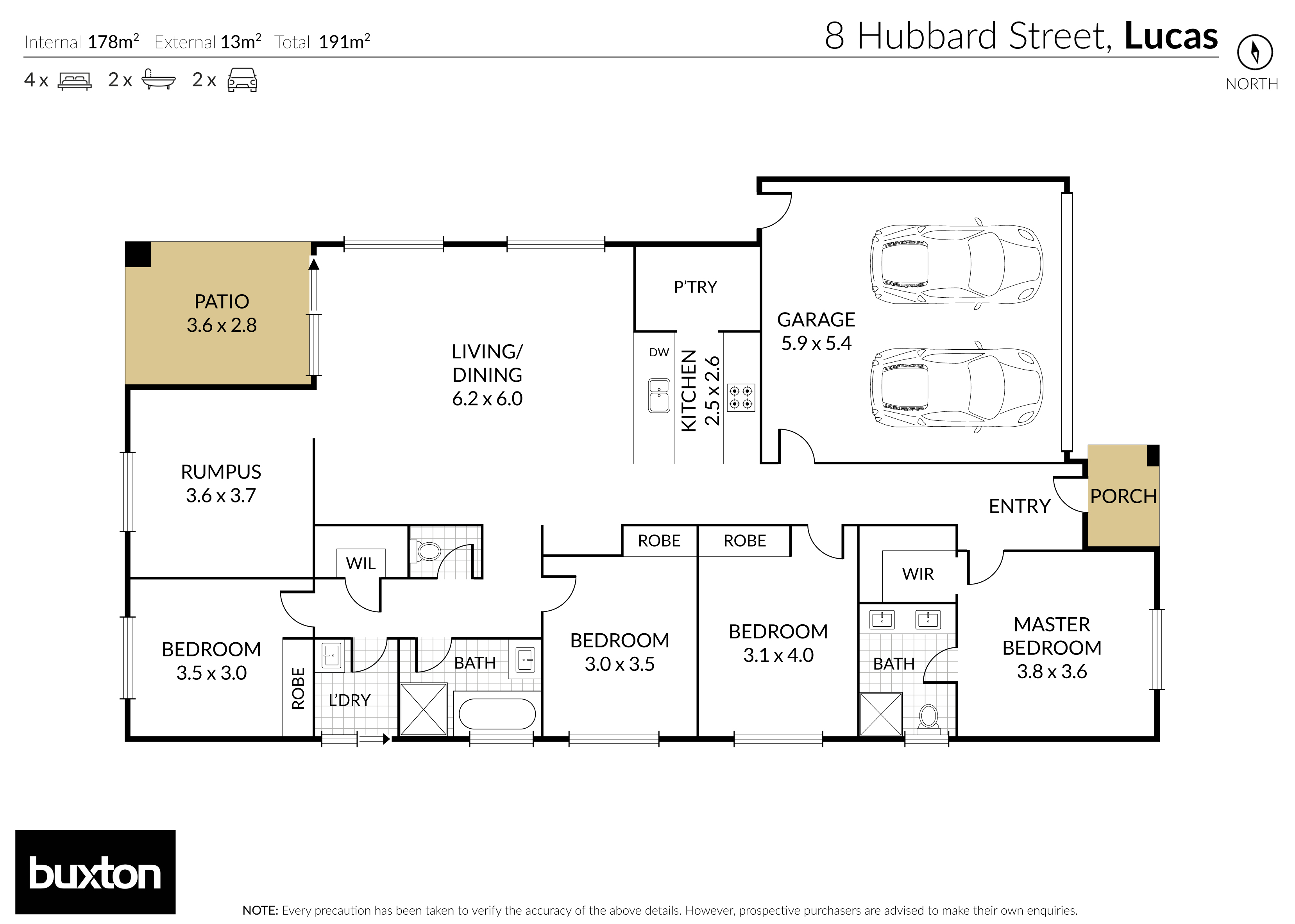 8 Hubbard Street, Lucas VIC 3350 - Floorplan