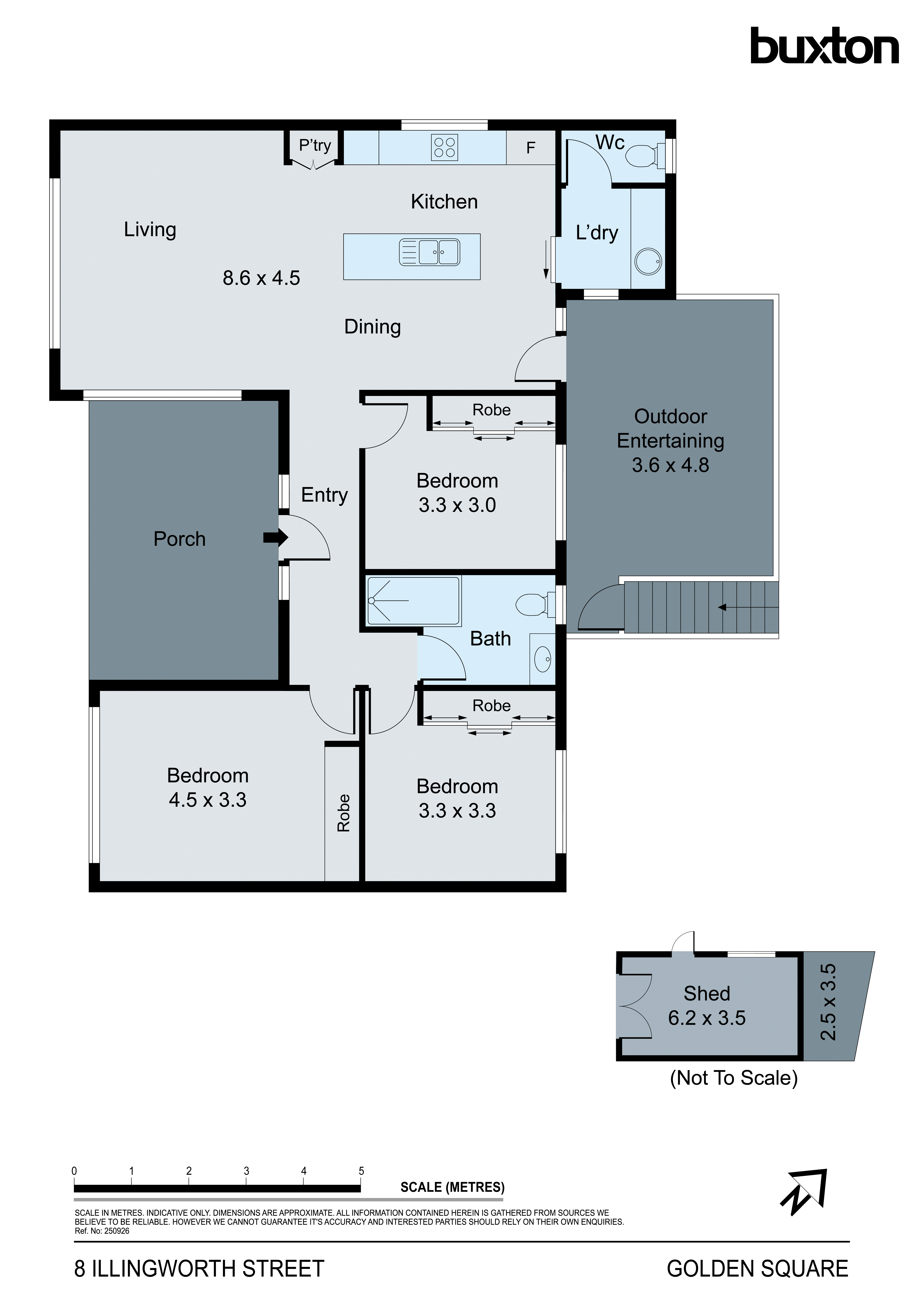 8 Illingworth Street, Golden Square VIC 3555 - Floorplan