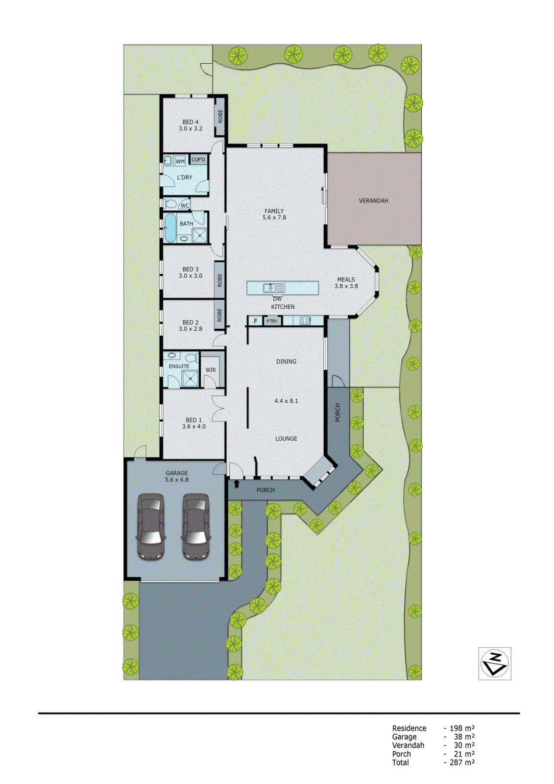 8 Mangrove Court, Aspendale Gardens VIC 3195 - Floorplan