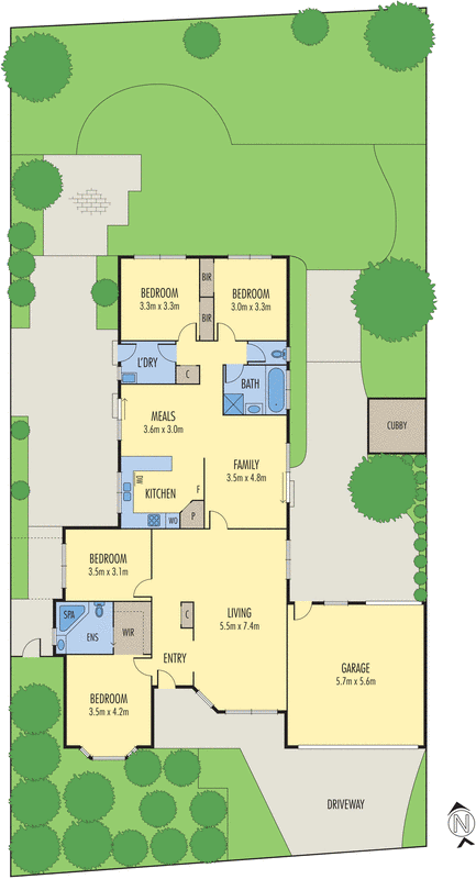 8 Maple Place, Waurn Ponds VIC 3216 - Floorplan