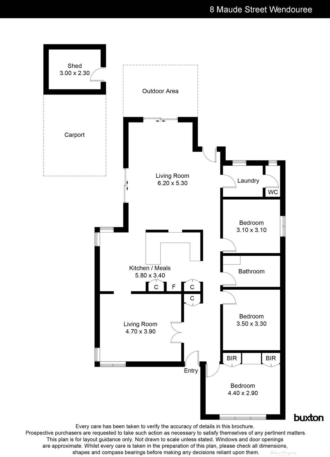 8 Maude Street, Wendouree VIC 3355 - Floorplan