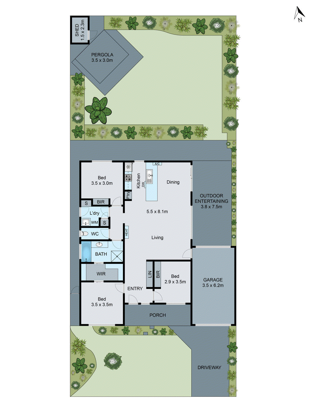 8 Michael Court, Grovedale VIC 3216 - Floorplan