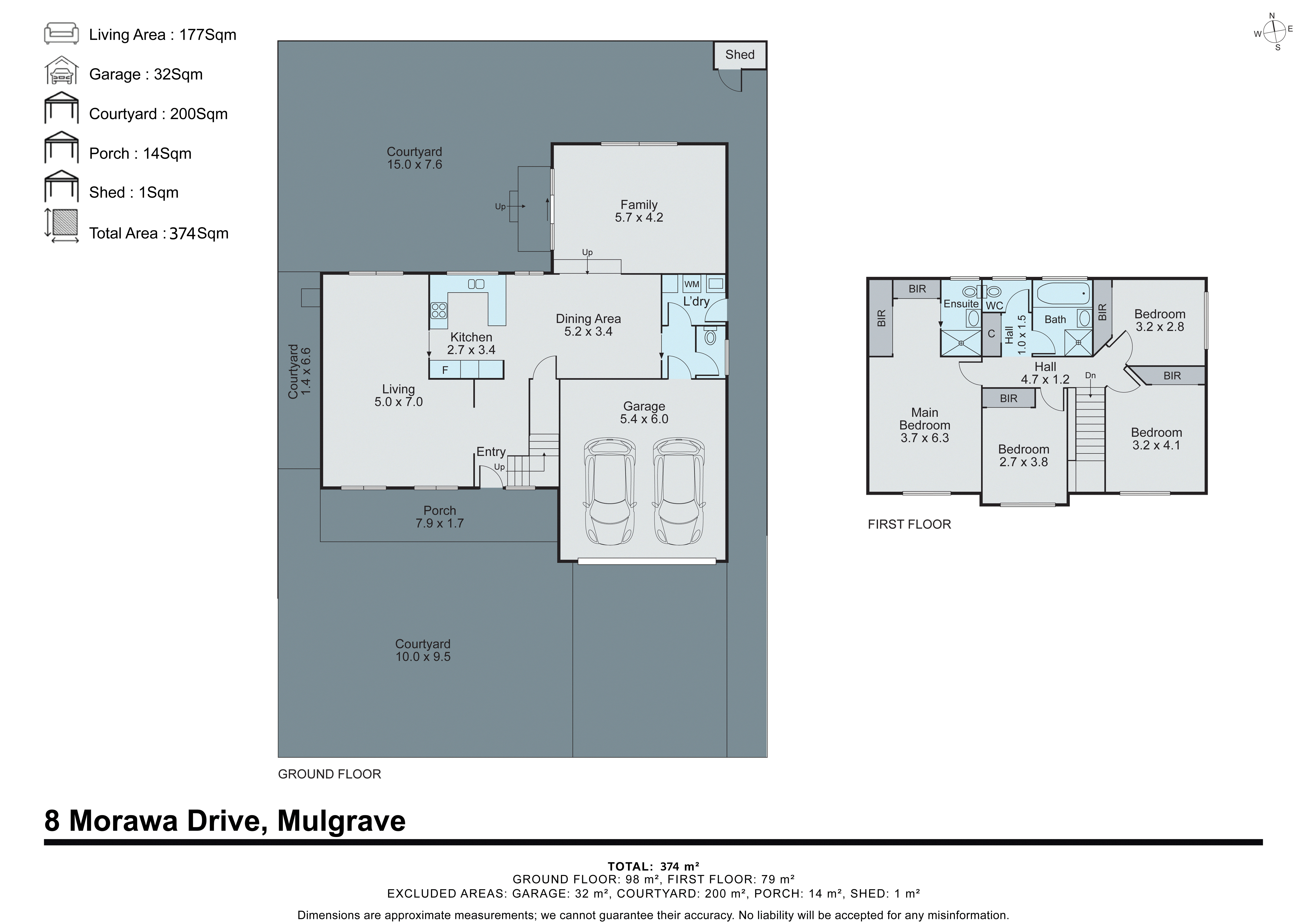 8 Morawa Drive, Mulgrave VIC 3170 - Floorplan