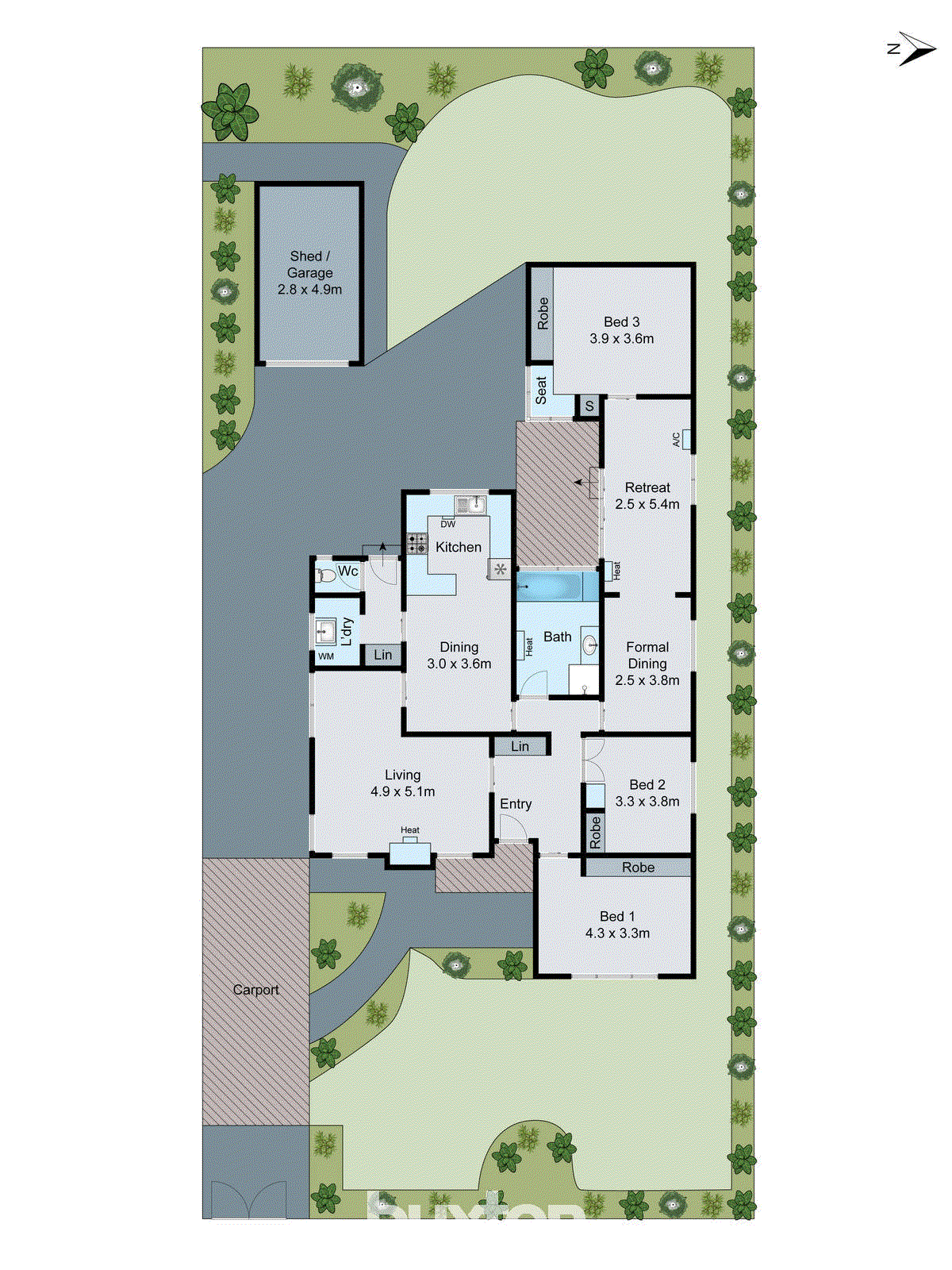 8 Muxworthy Avenue, Herne Hill VIC 3218 - Floorplan