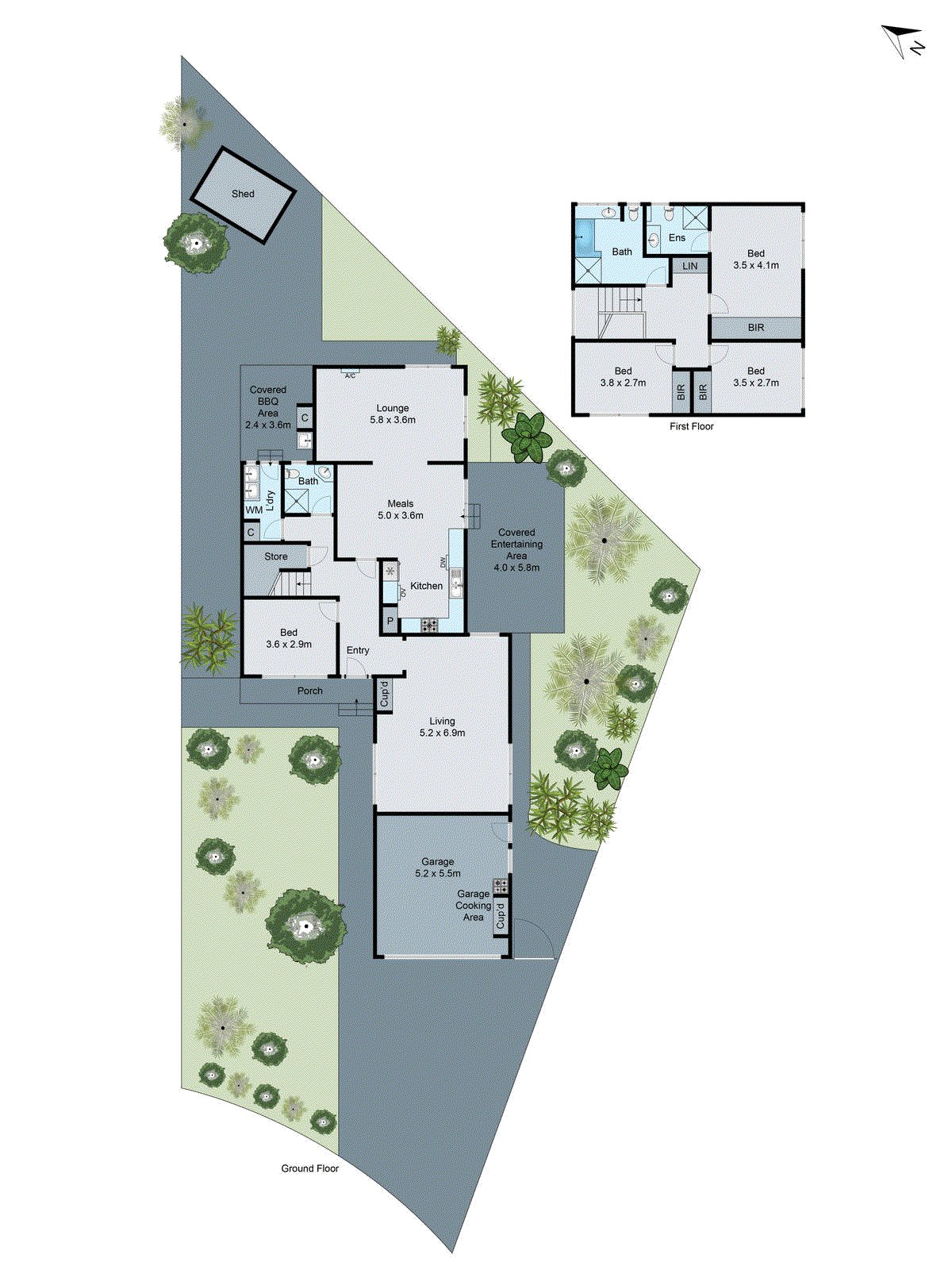8 Newlands Court, Clarinda VIC 3169 - Floorplan