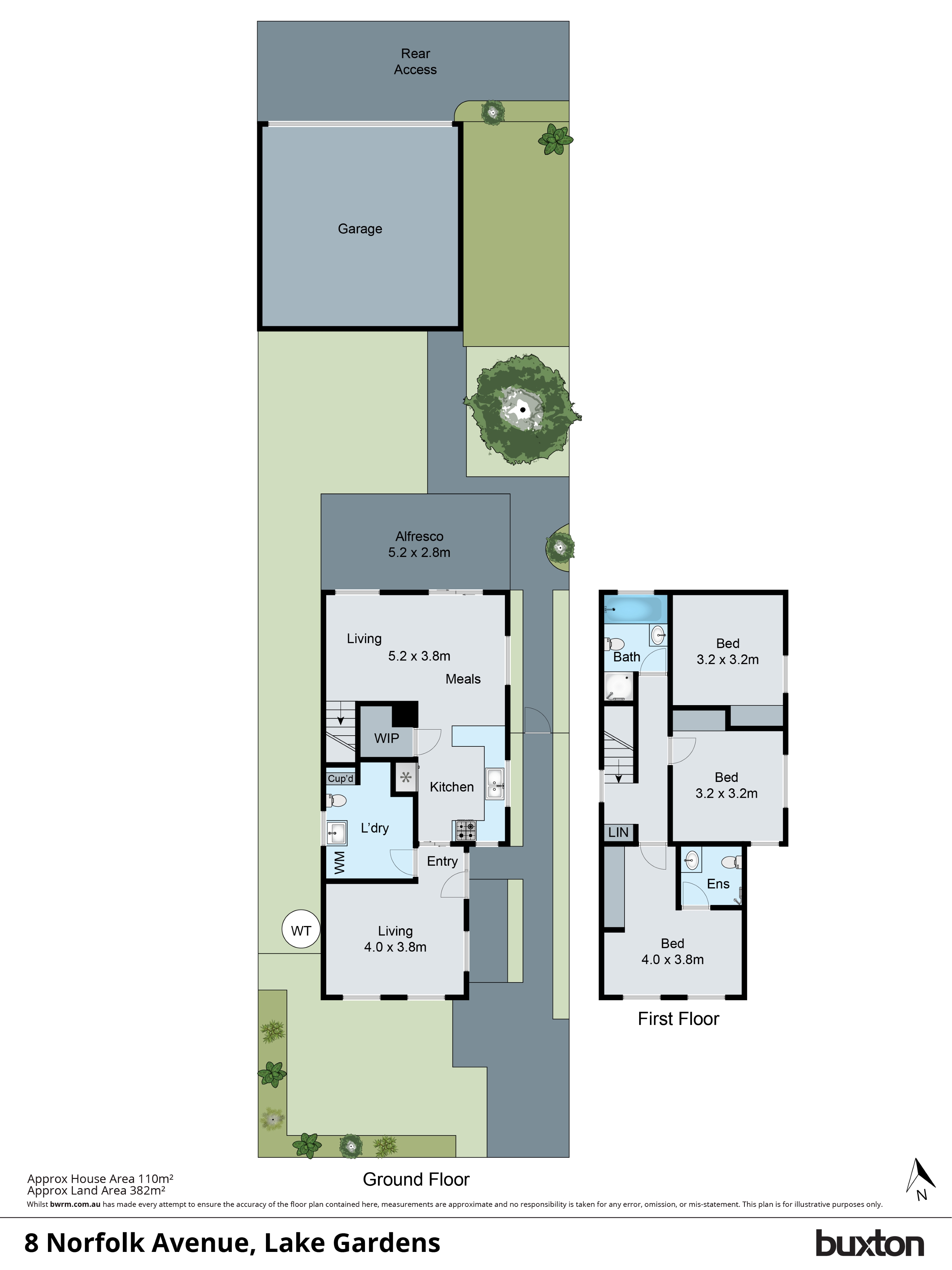 8 Norfolk Avenue, Lake Gardens VIC 3355 - Floorplan