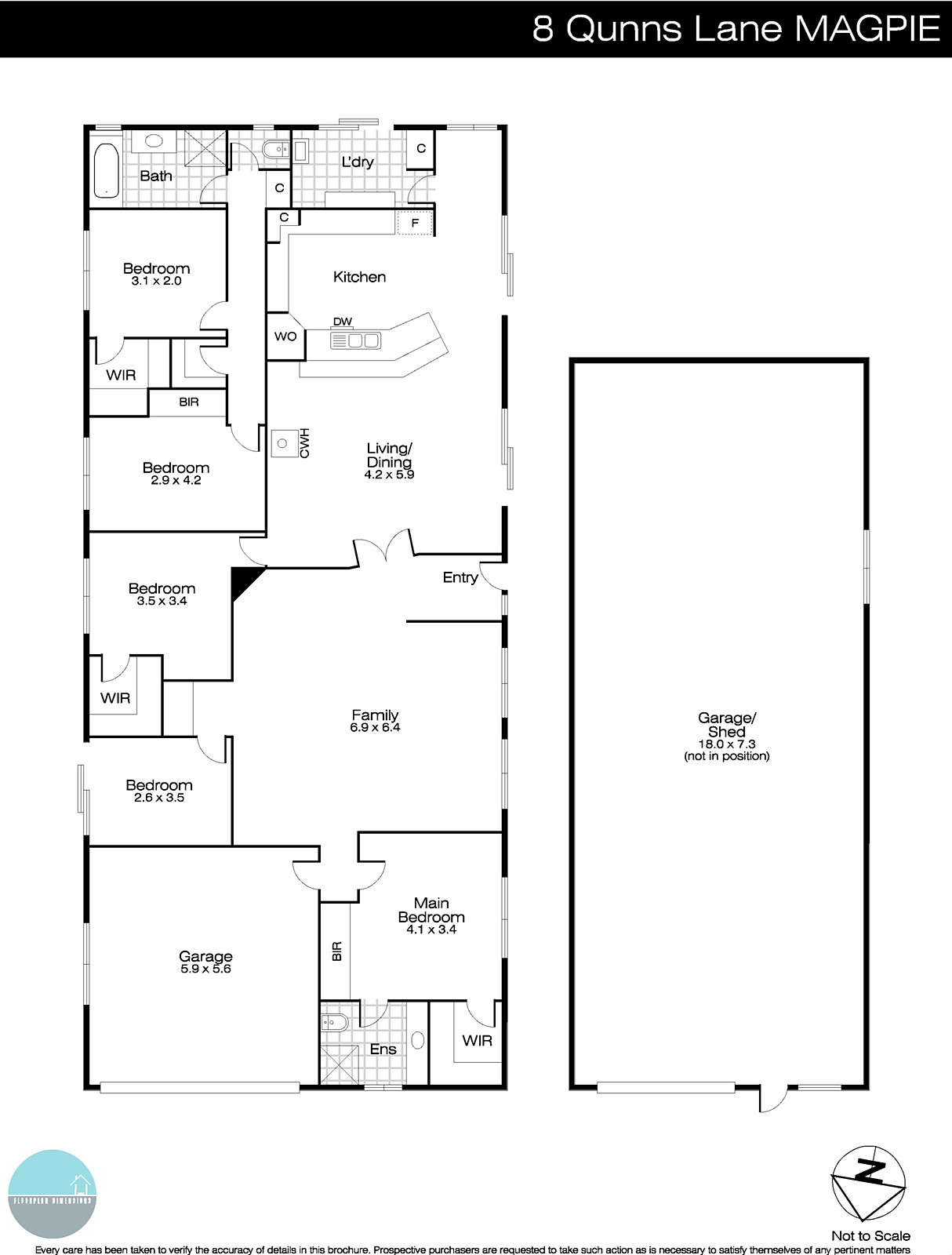 8 Quinns Lane, Magpie VIC 3352 - Floorplan