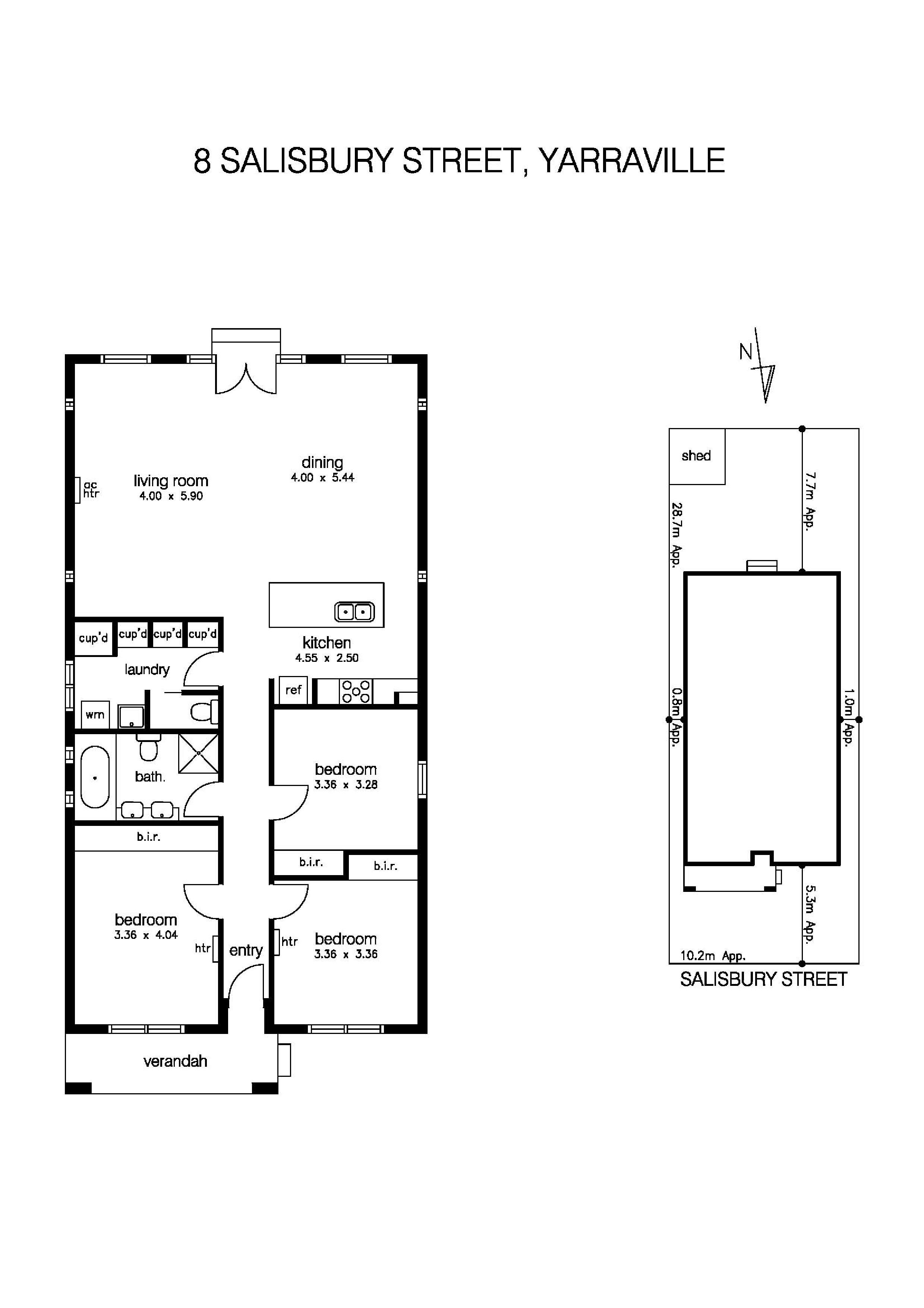 8 Salisbury Street, YARRAVILLE VIC 3013 - Floorplan