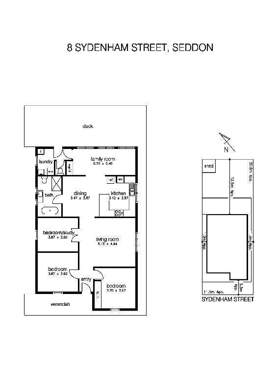 8 Sydenham Street, SEDDON VIC 3011 - Floorplan
