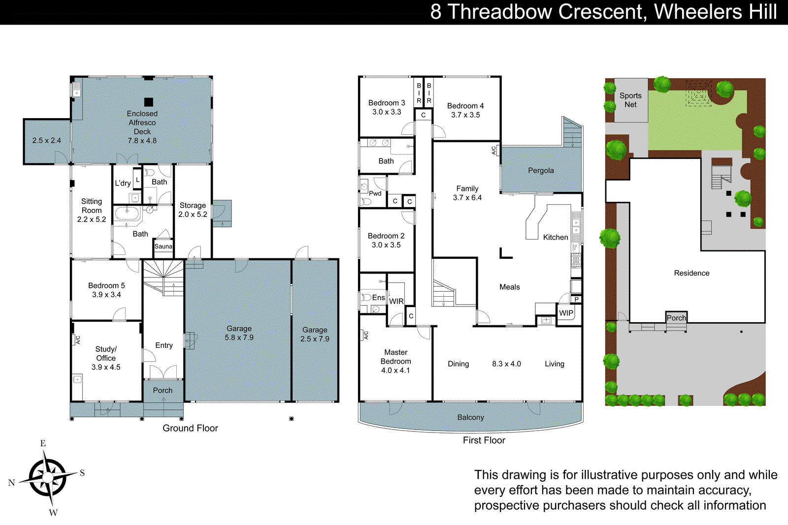 8 Threadbow Crescent, Wheelers Hill VIC 3150 - Floorplan
