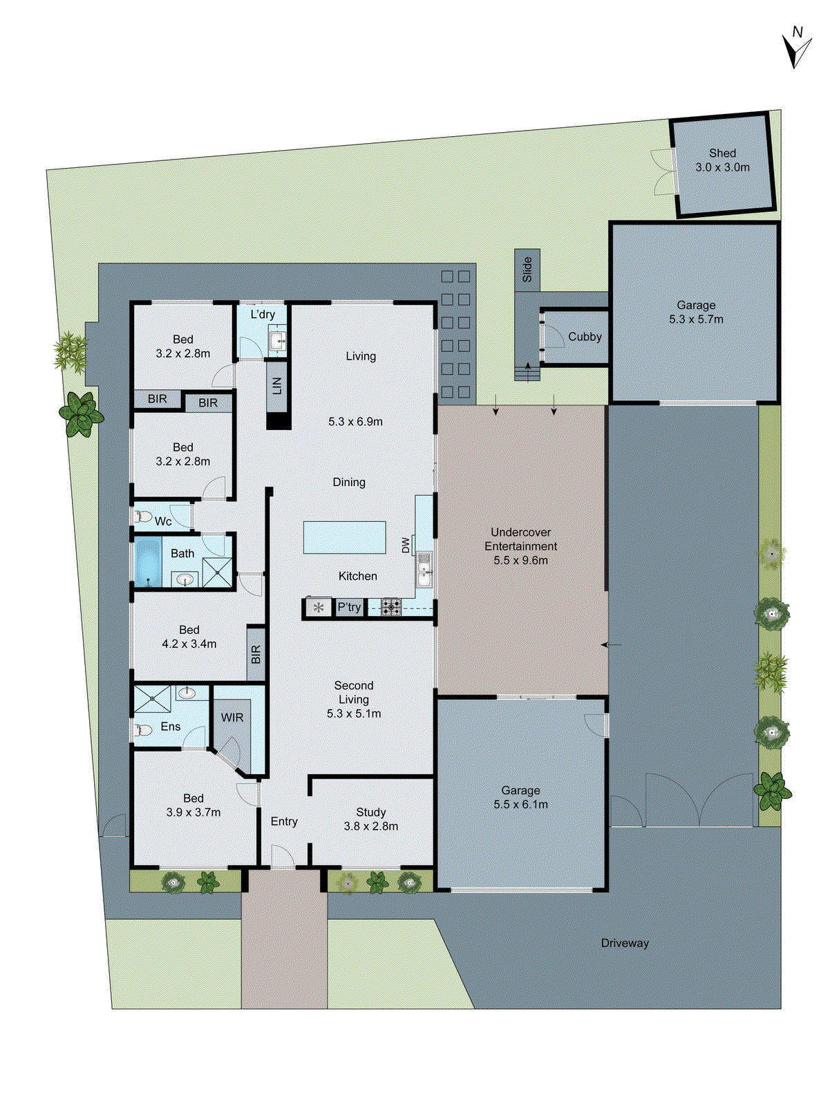 8 Viogner Place, Waurn Ponds VIC 3216 - Floorplan