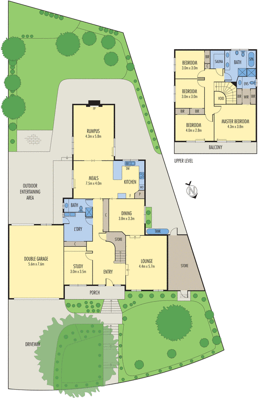 80 Grandview Road, Wheelers Hill VIC 3150 - Floorplan