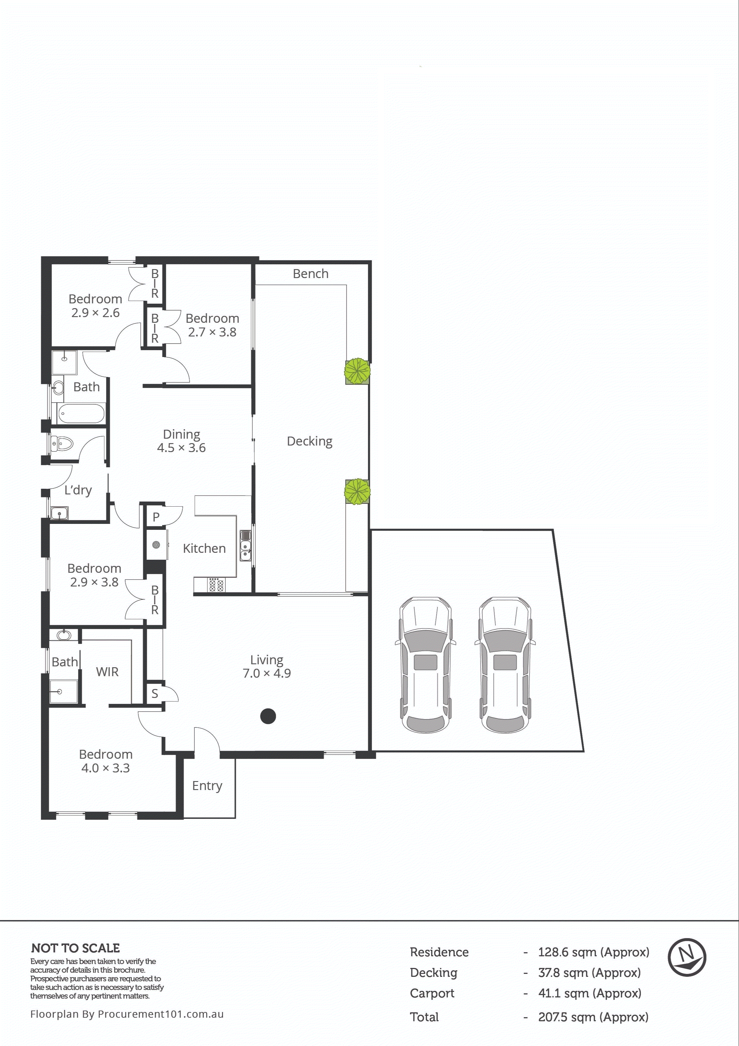 80 Liverpool Drive, Keysborough VIC 3173 - Floorplan