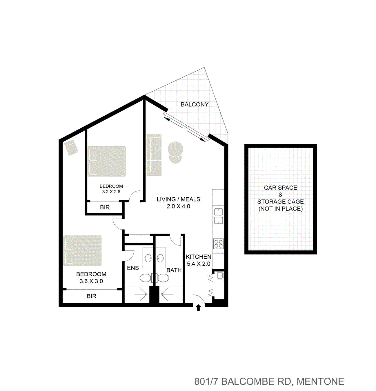 801/7 Balcombe Road, Mentone VIC 3194 - Floorplan