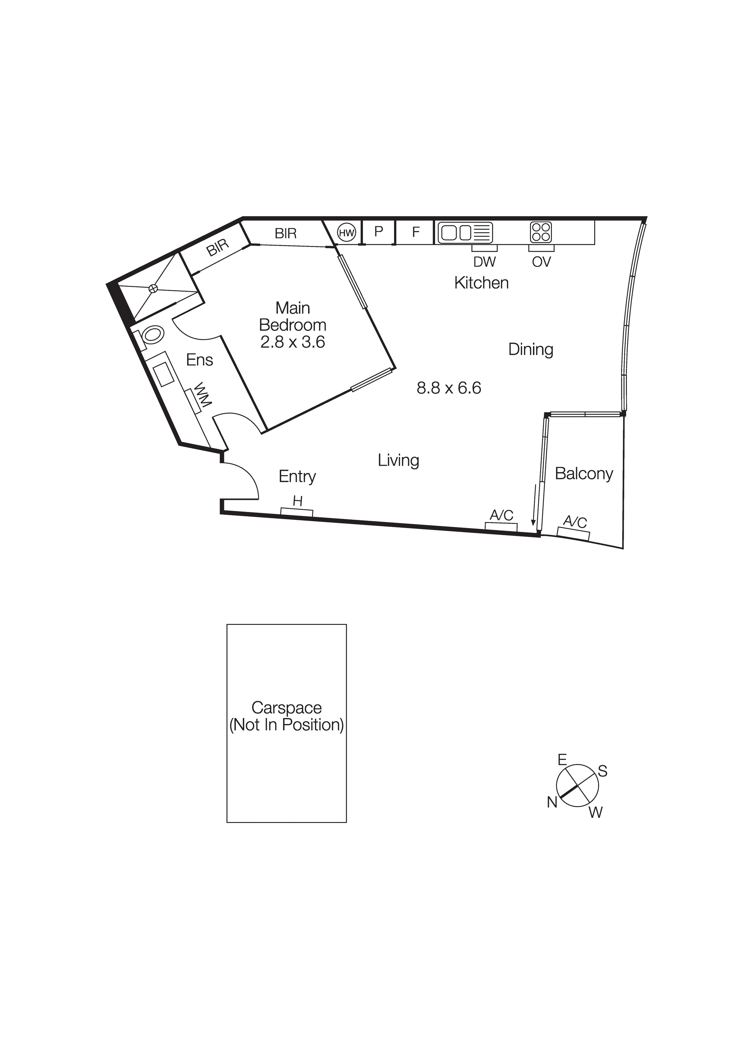 803/83 Queens Road, Melbourne VIC 3004 - Floorplan