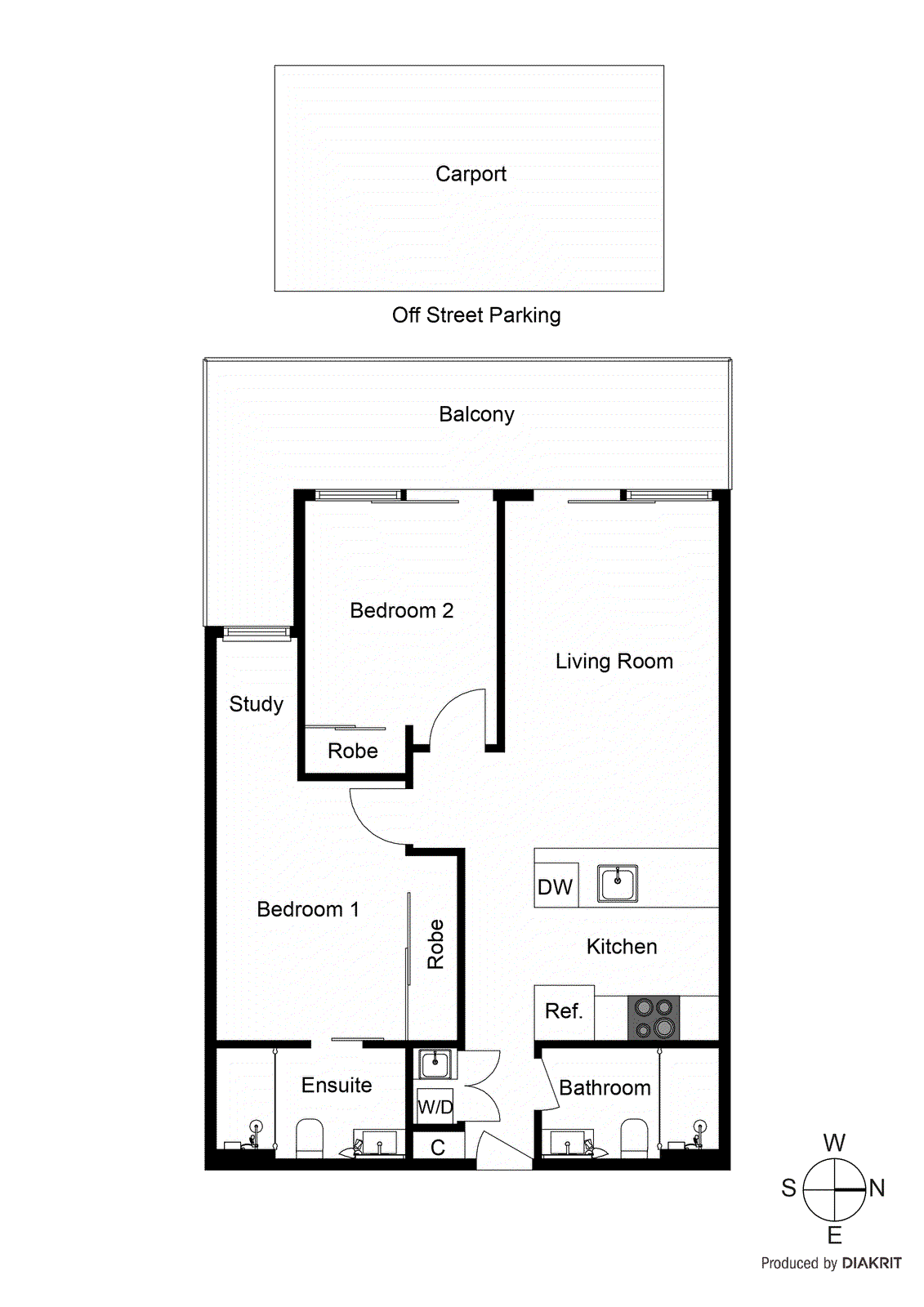 804/25 Alma Road, St Kilda VIC 3182 - Floorplan